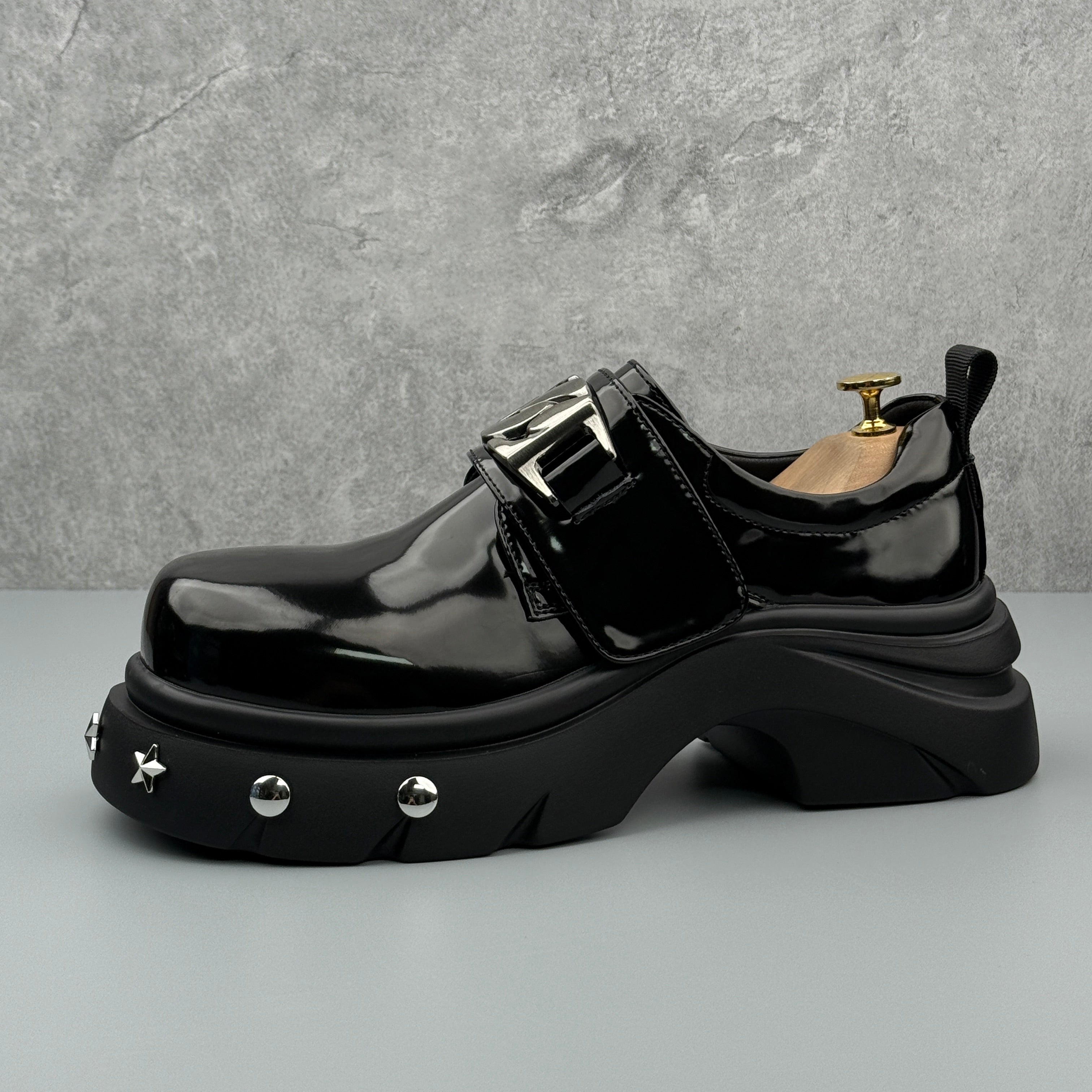 Hybriss Ironcrest Black (slip-on)– British Casual Leather Shoes