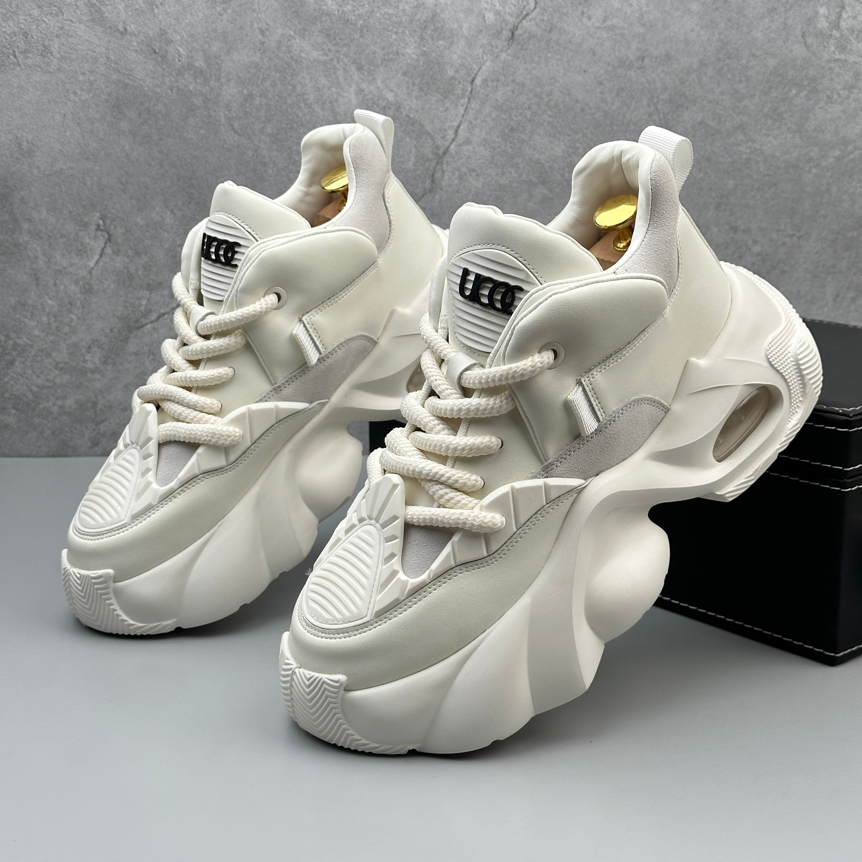 Hybriss WeaveForce White– Men’s Winter Dad Shoes