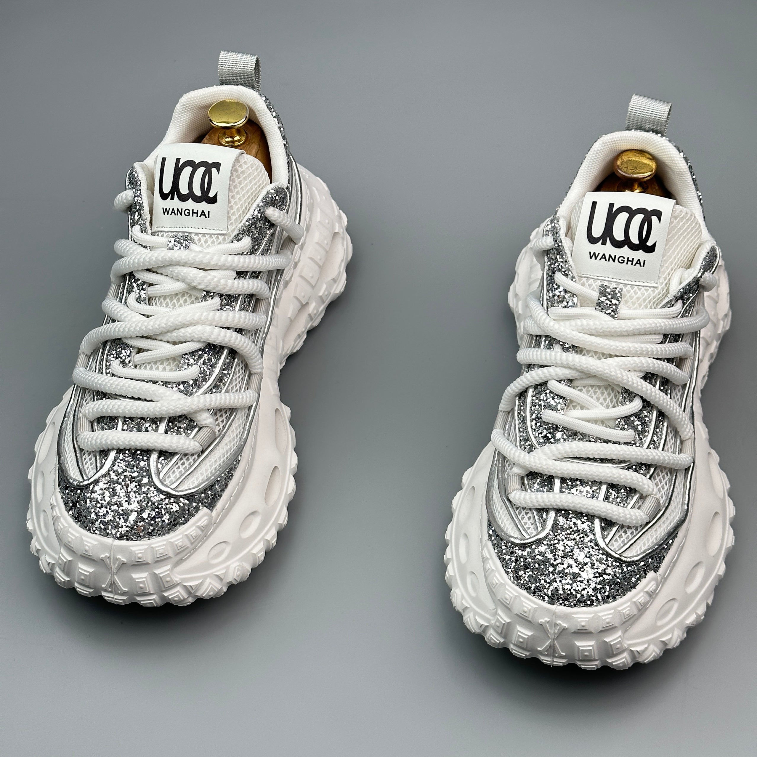 Hybriss ShineWeave White– Youthful Dad Shoes