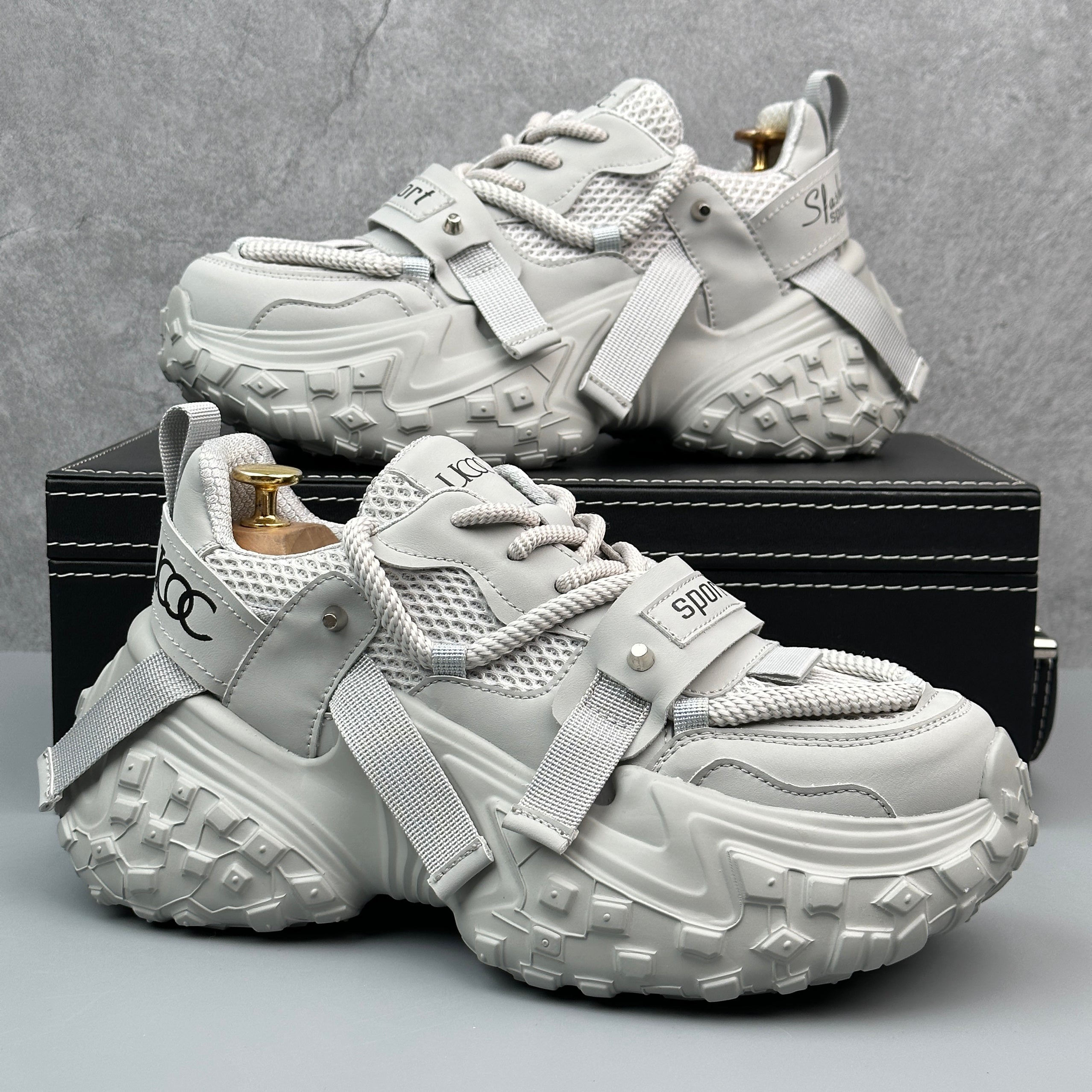 Hybriss Cabuncci WeaveLift Gray– Youth Dad Shoes