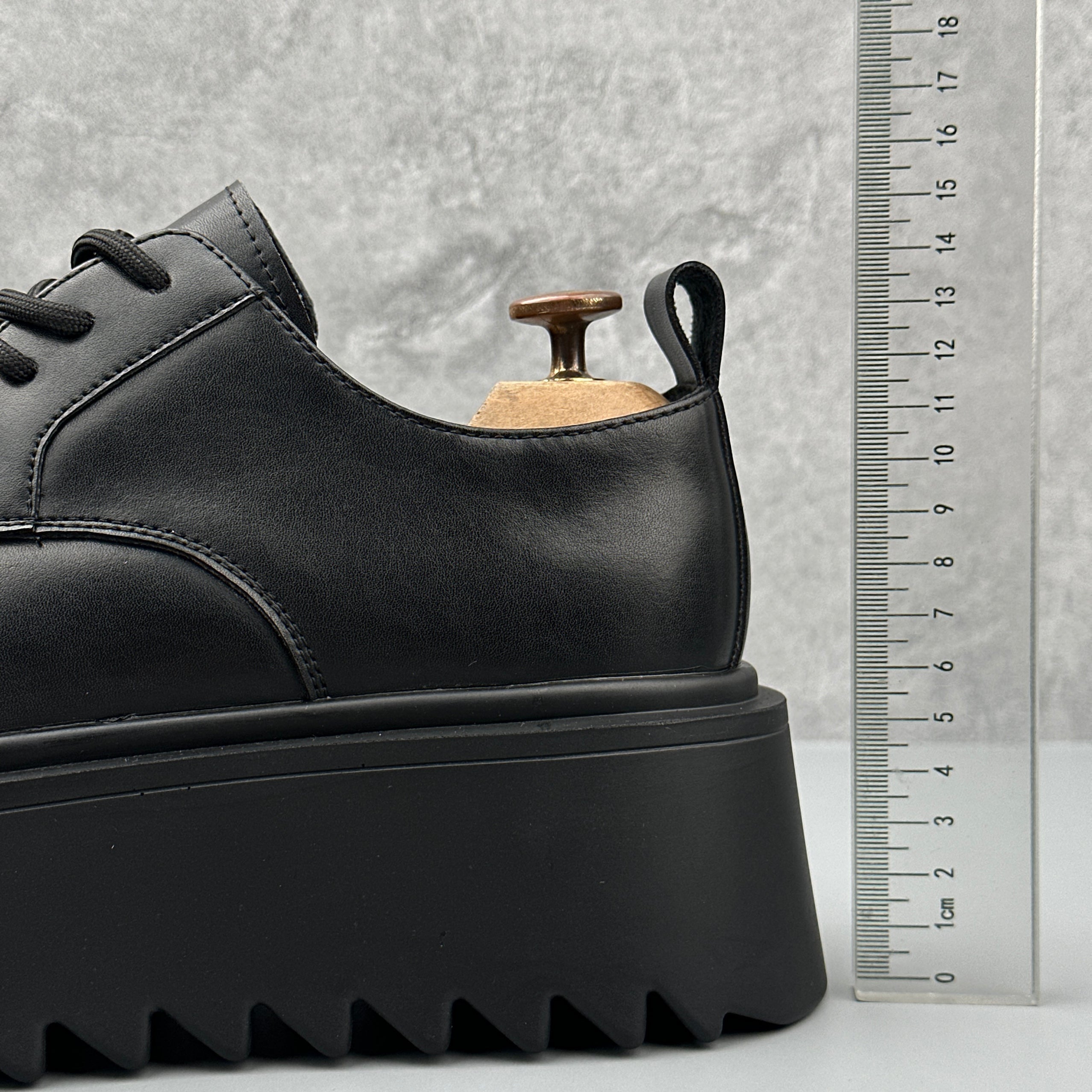 Hybriss BritRise Black– British Casual Leather Shoes