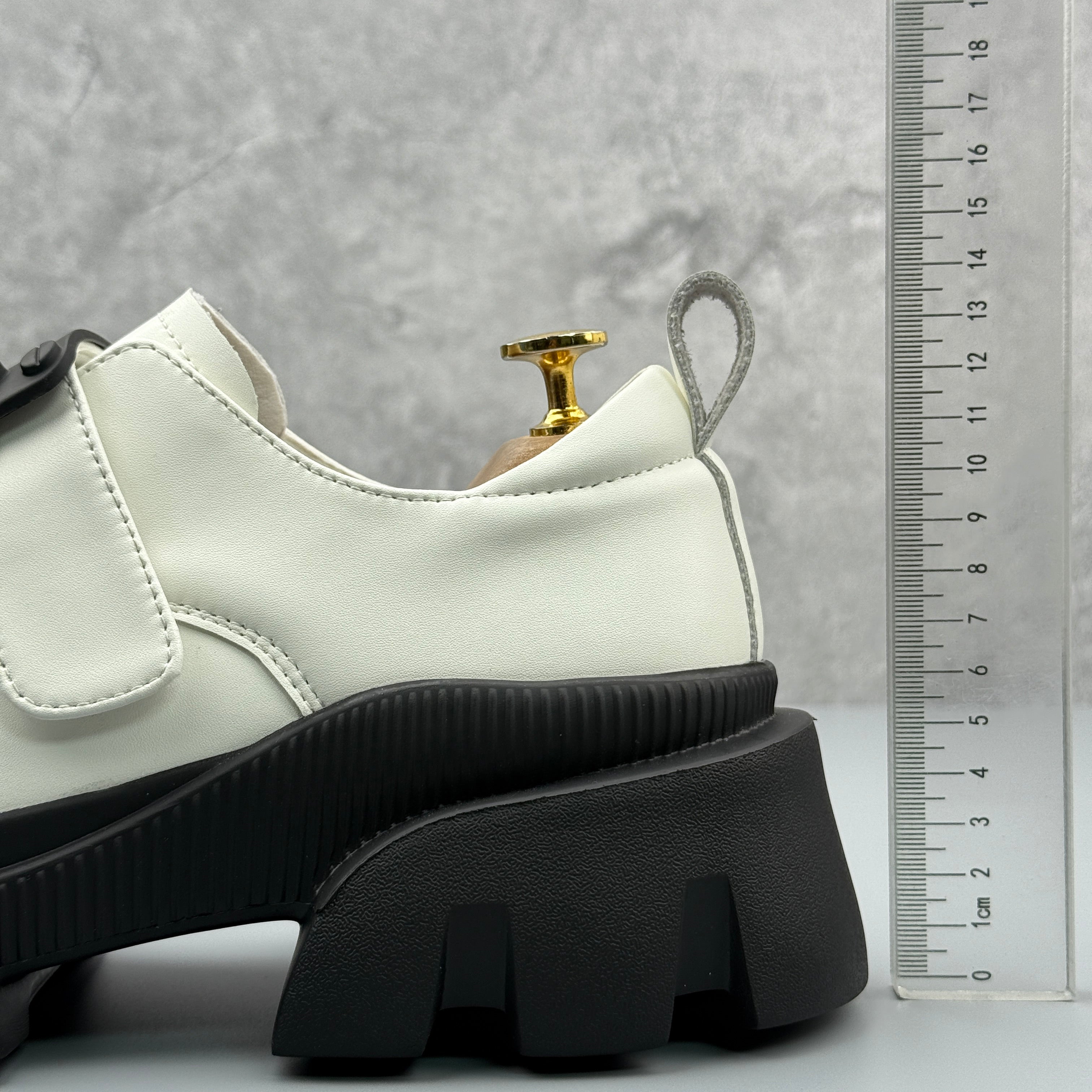 Hybriss Axis White– Casual Leather Shoes