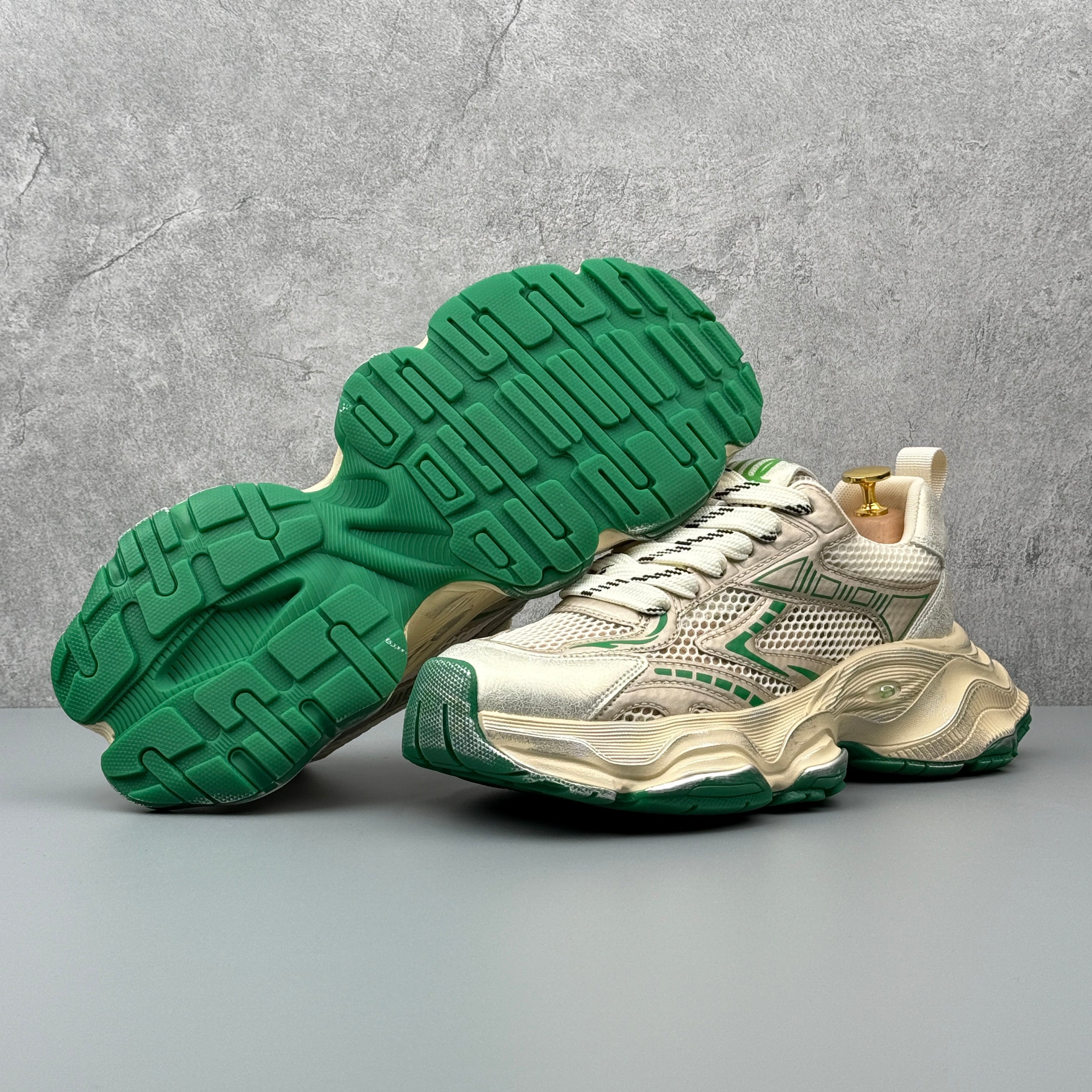 Hybriss UCOC AirFlex Beige– Youth Casual Dad Shoes