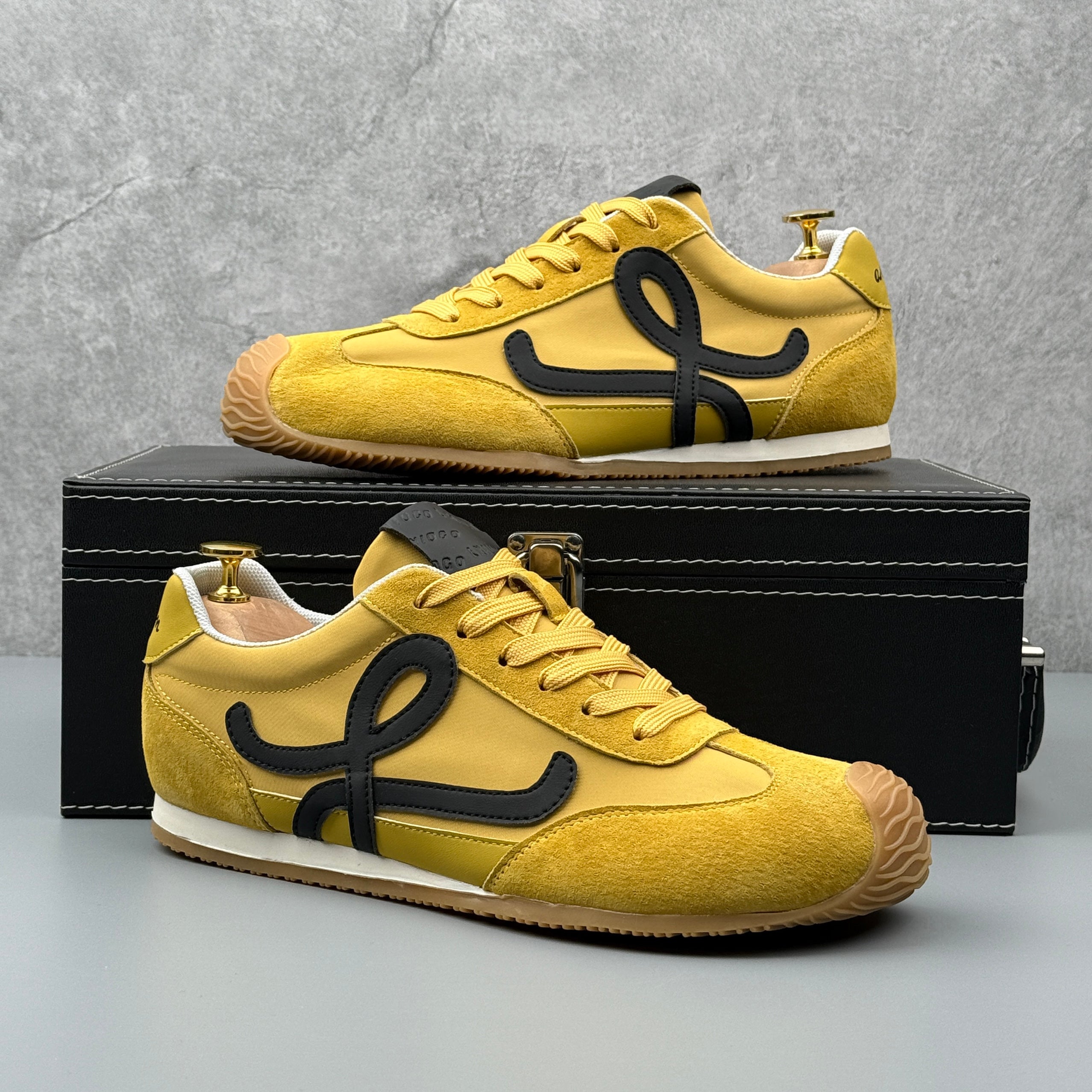 Hybriss LightCore Yellow– Leichte Stoff‑Sneaker