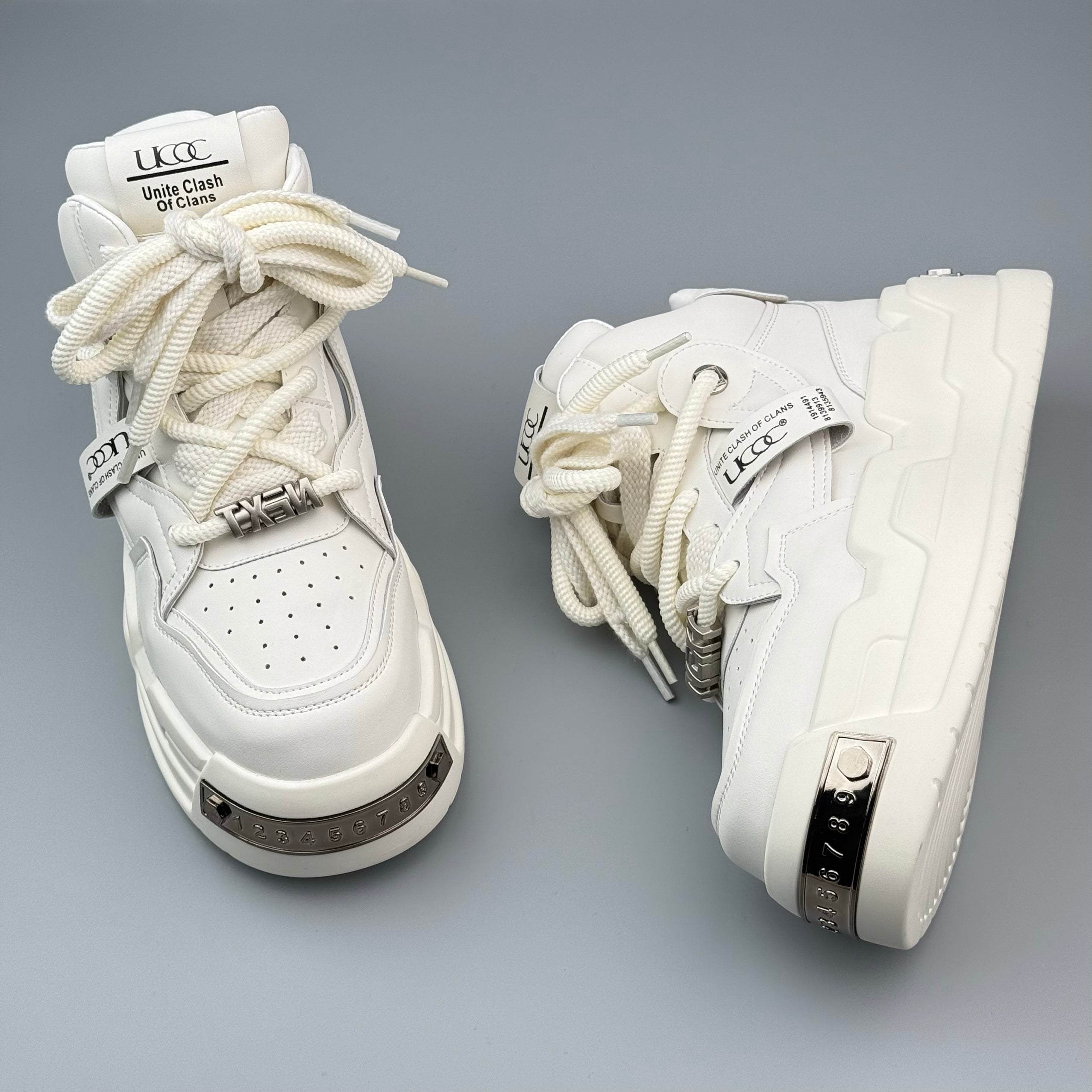 Hybriss PigskinCore White– Mikrofaserleder White Shoes