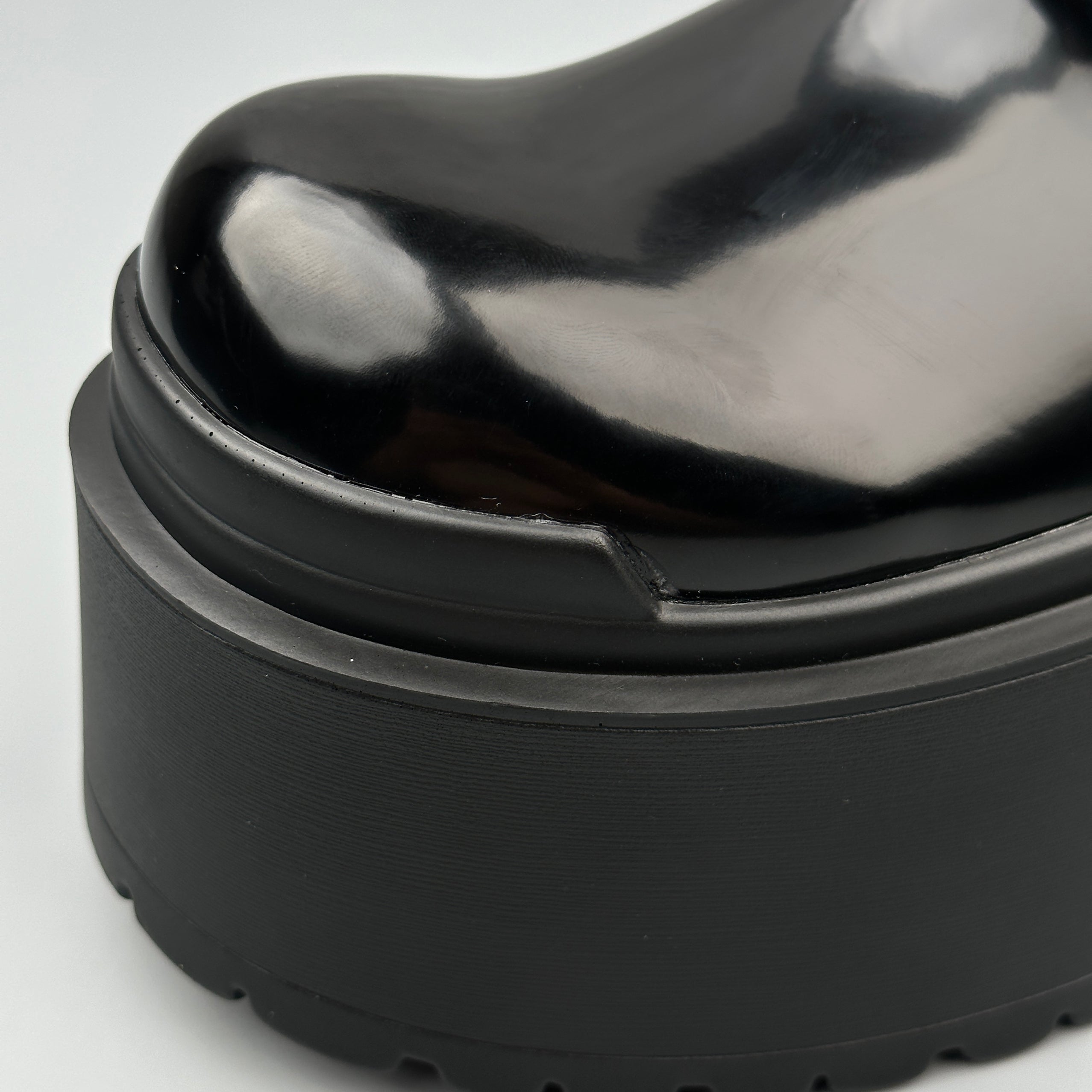 Hybriss Elevate Noir Black– Youth Casual Leather Shoes