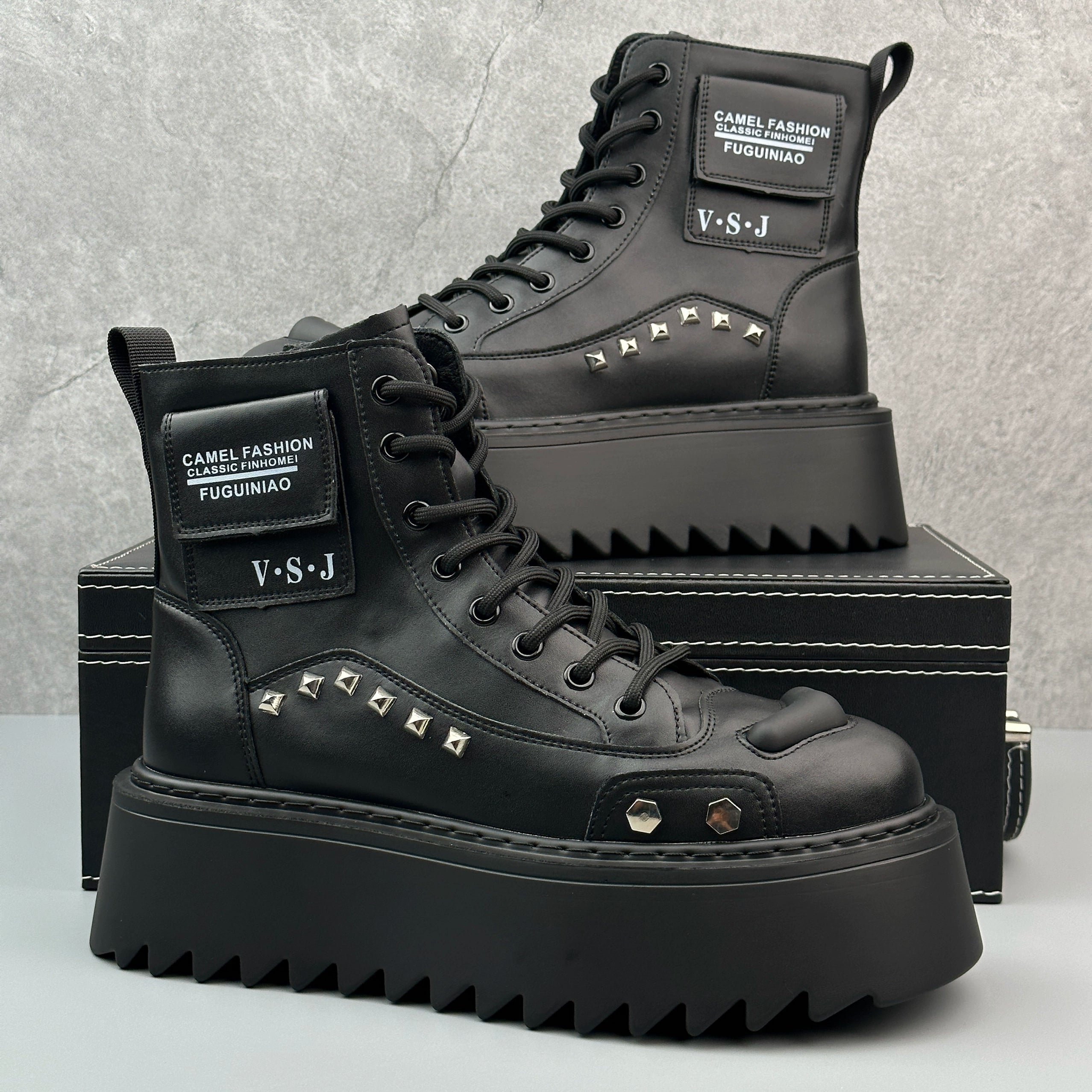 Hybriss Ravager– Punk Cargo Boots
