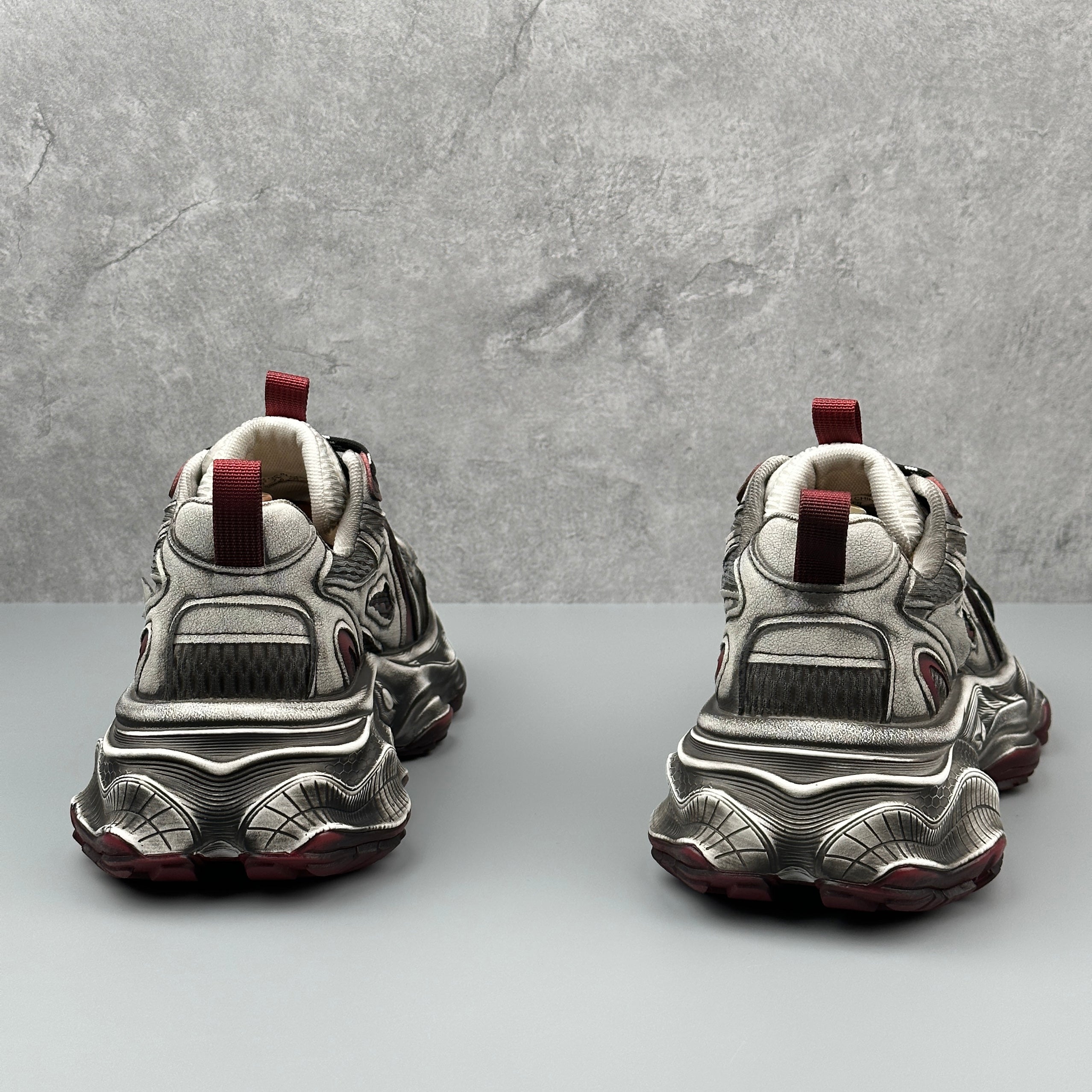 Hybriss RetroBreathe Wine Red– Youth Retro Dad Shoes