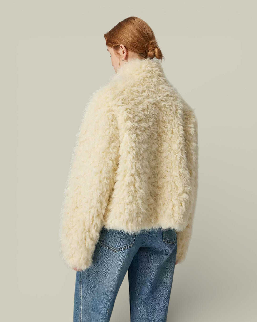 Hybriss "Elara" Industrial-Edge Eco-Fur Jacket