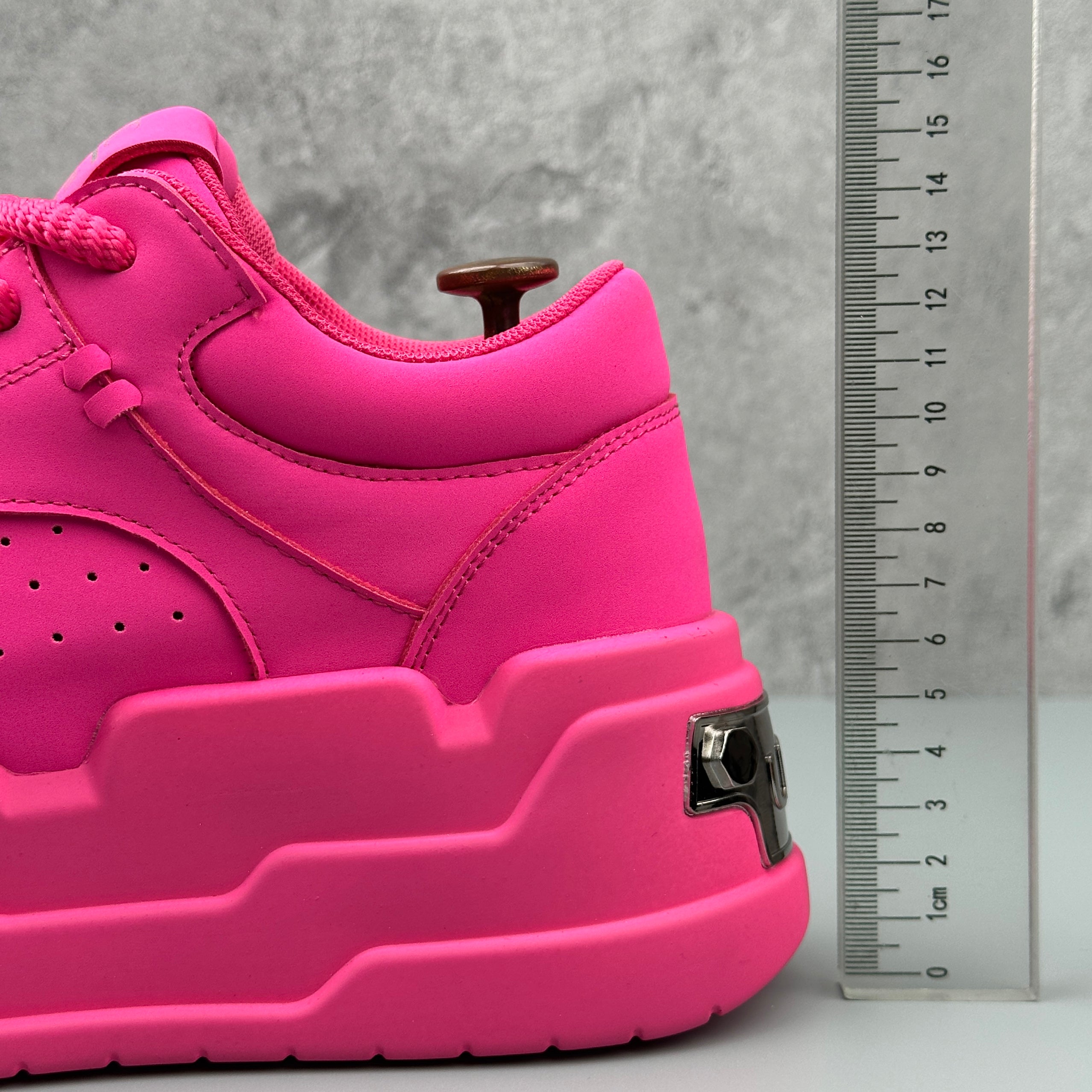 Hybriss MetalCore Pink– Microfiber Leather Sneakers