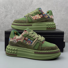 Hybriss EmbroStitch Green– Stoff & Mischmaterial Sneakers