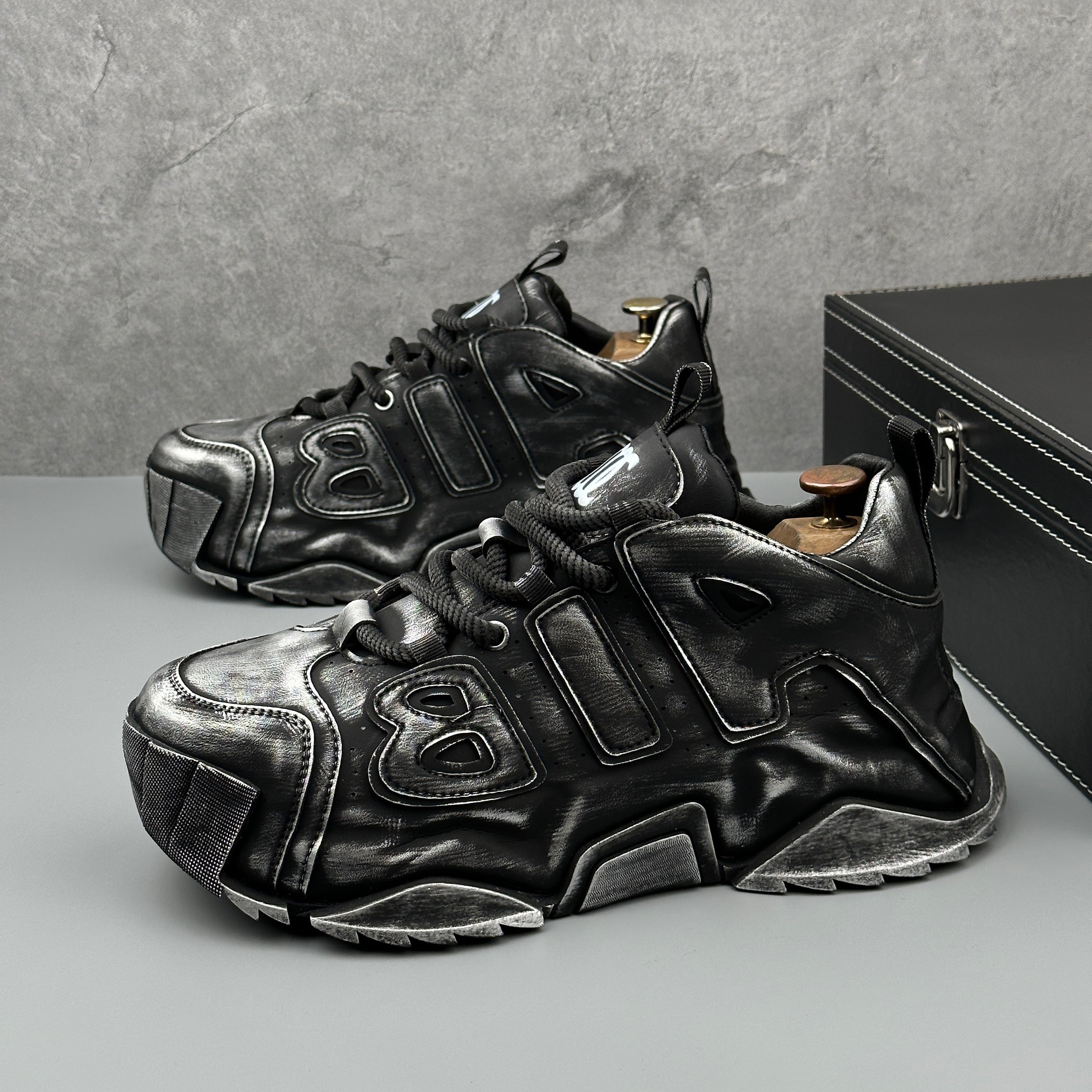 Hybriss SpliceEnergy Black silver– Dad Shoes