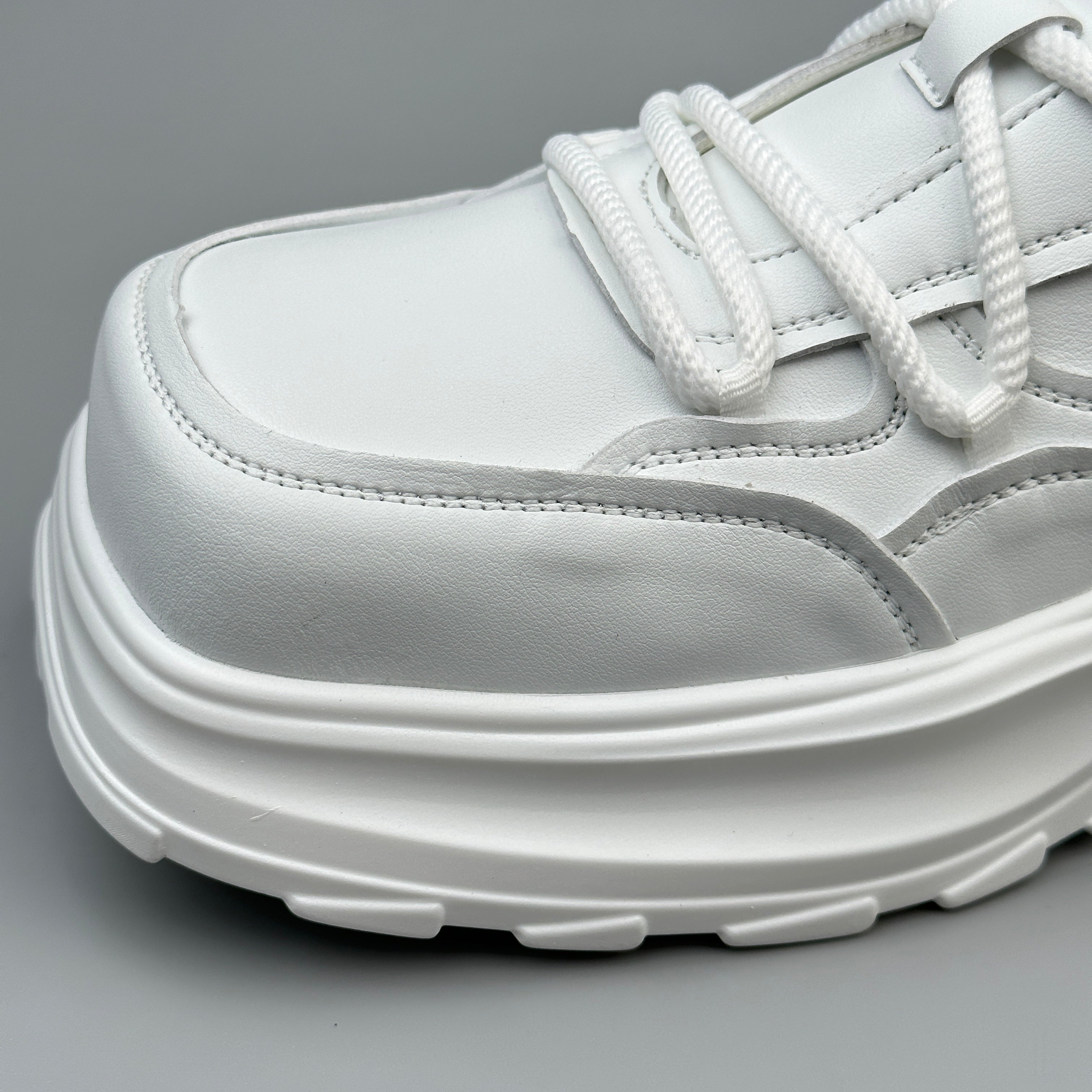 Hybriss Gridstep White– Korean Dad Shoes