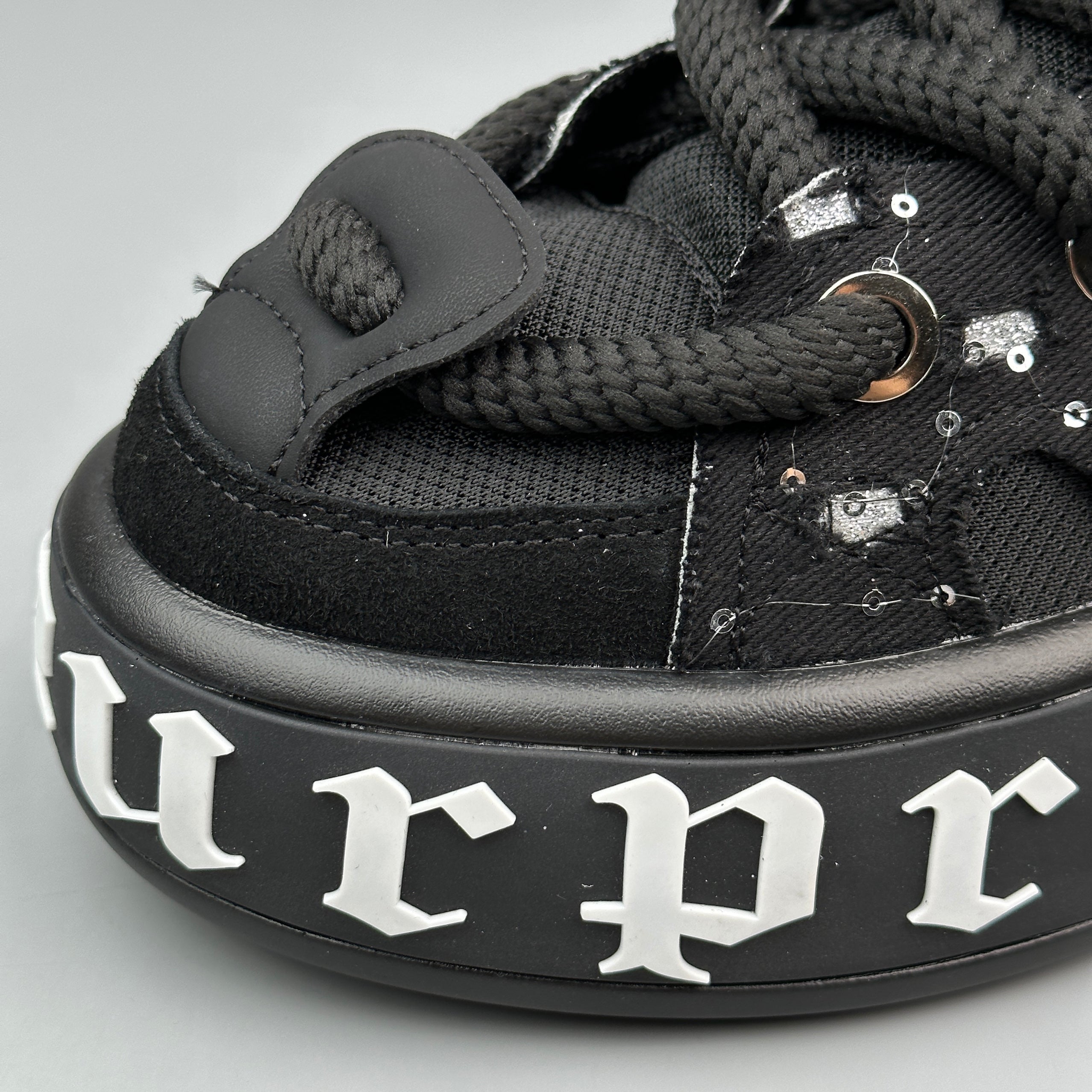 Hybriss SparkDenim – Denim & Mikrofaserleder Sneakers