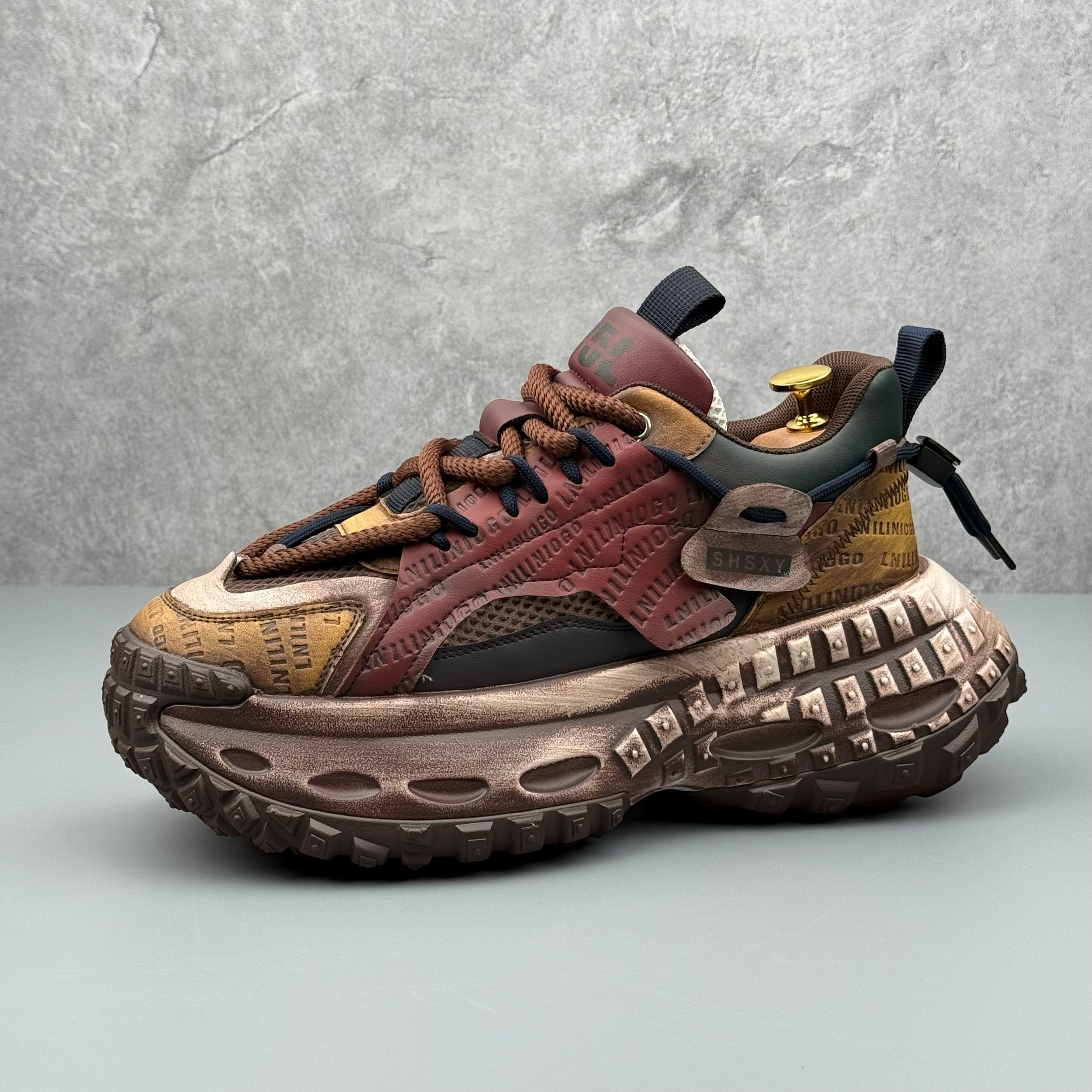 Hybriss DailyWeave Camel Yellow Brown– Retro Dad Shoes