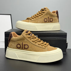 Hybriss WinterCore Camel– Stoff & Nubukleder Sneakers