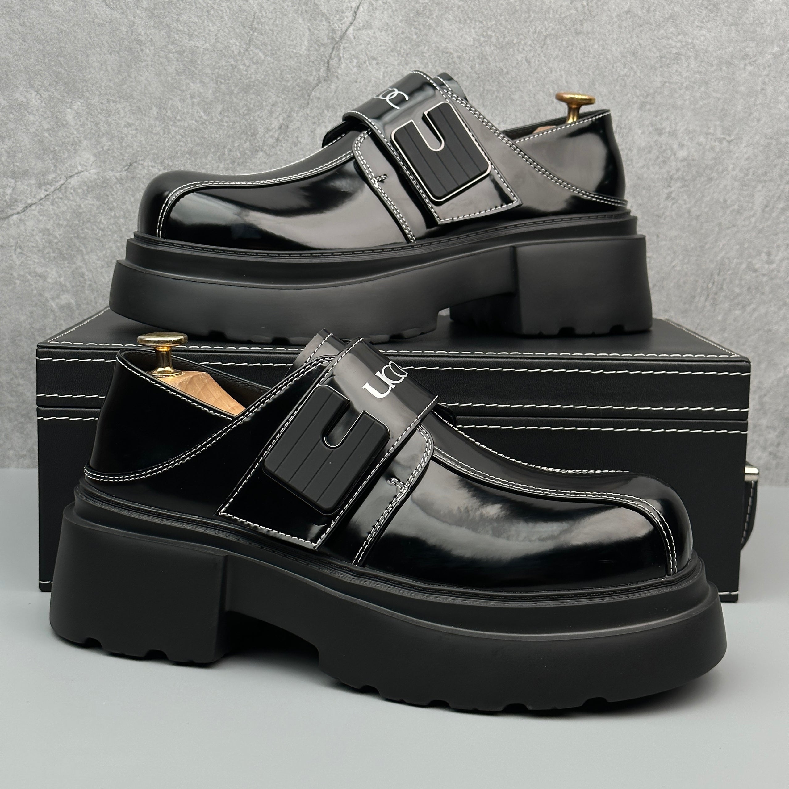 Hybriss Cabuncci Core Black (slip-on)– Casual Leather Shoes