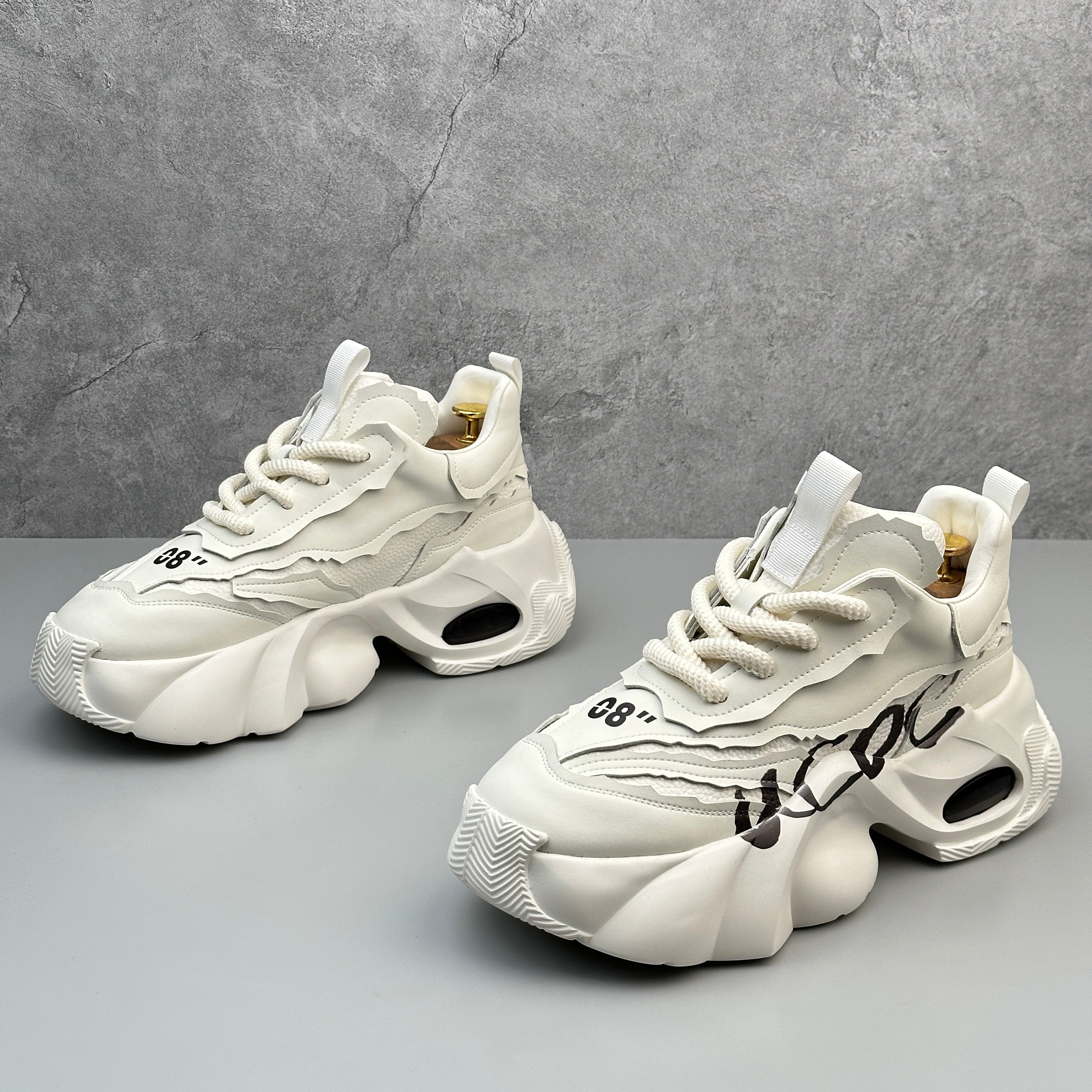 Hybriss Cabuncci SpliceRise Off-White– Sporty Dad Shoes