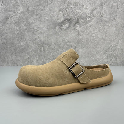 Hybriss Big-Head Suede Utility Clog
