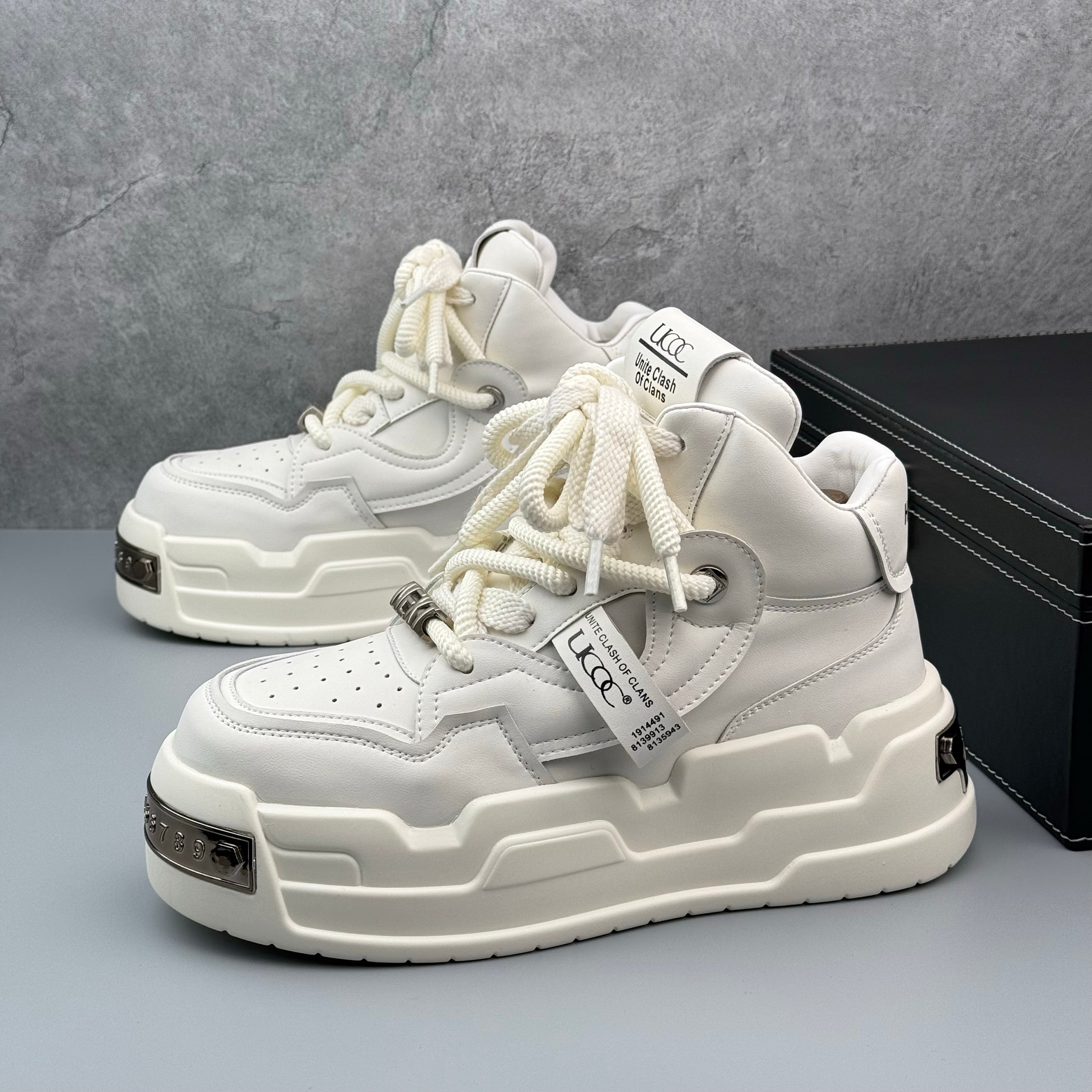 Hybriss PigskinCore White– Mikrofaserleder White Shoes