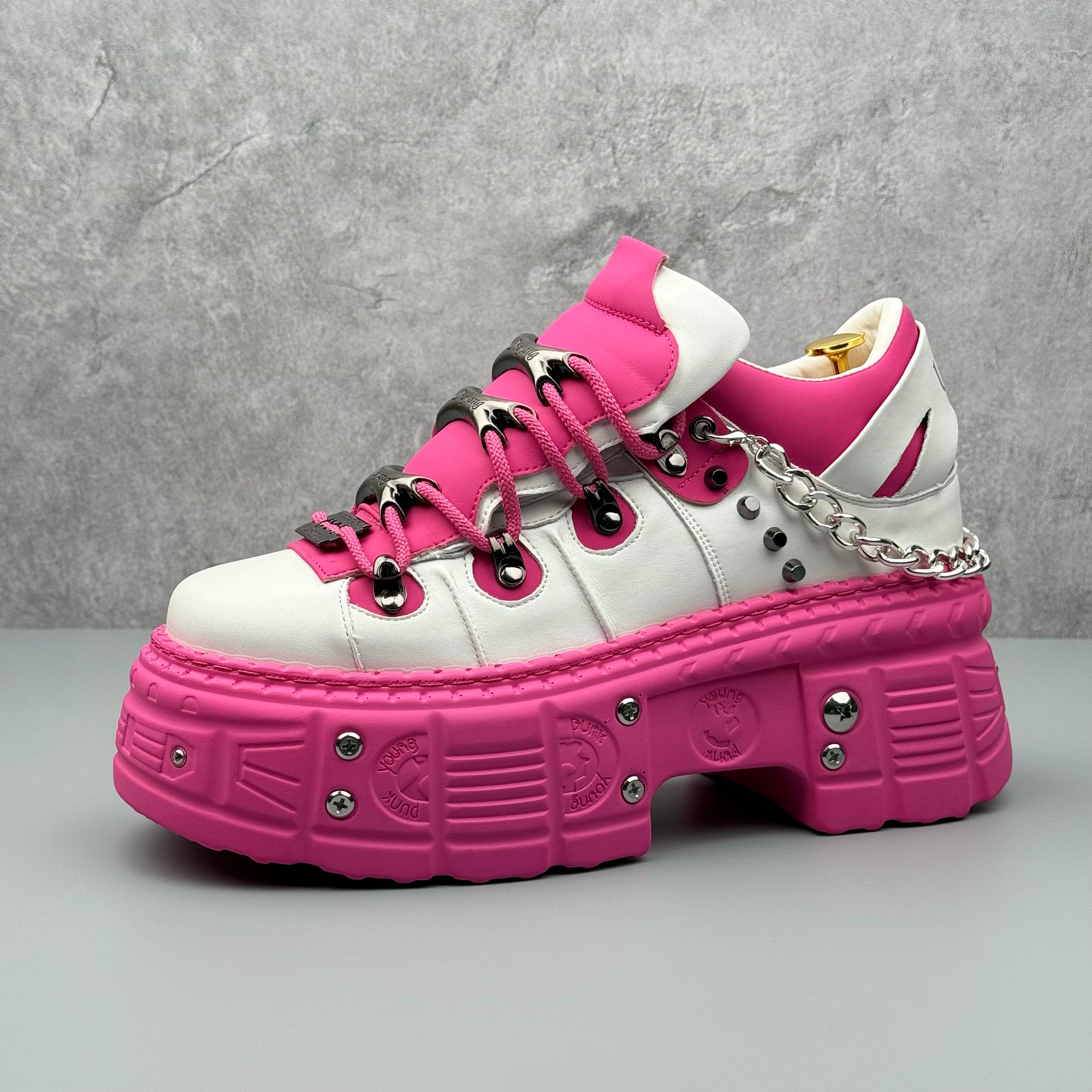 Hybriss PunkMetal Pink– Punk Dad Shoes