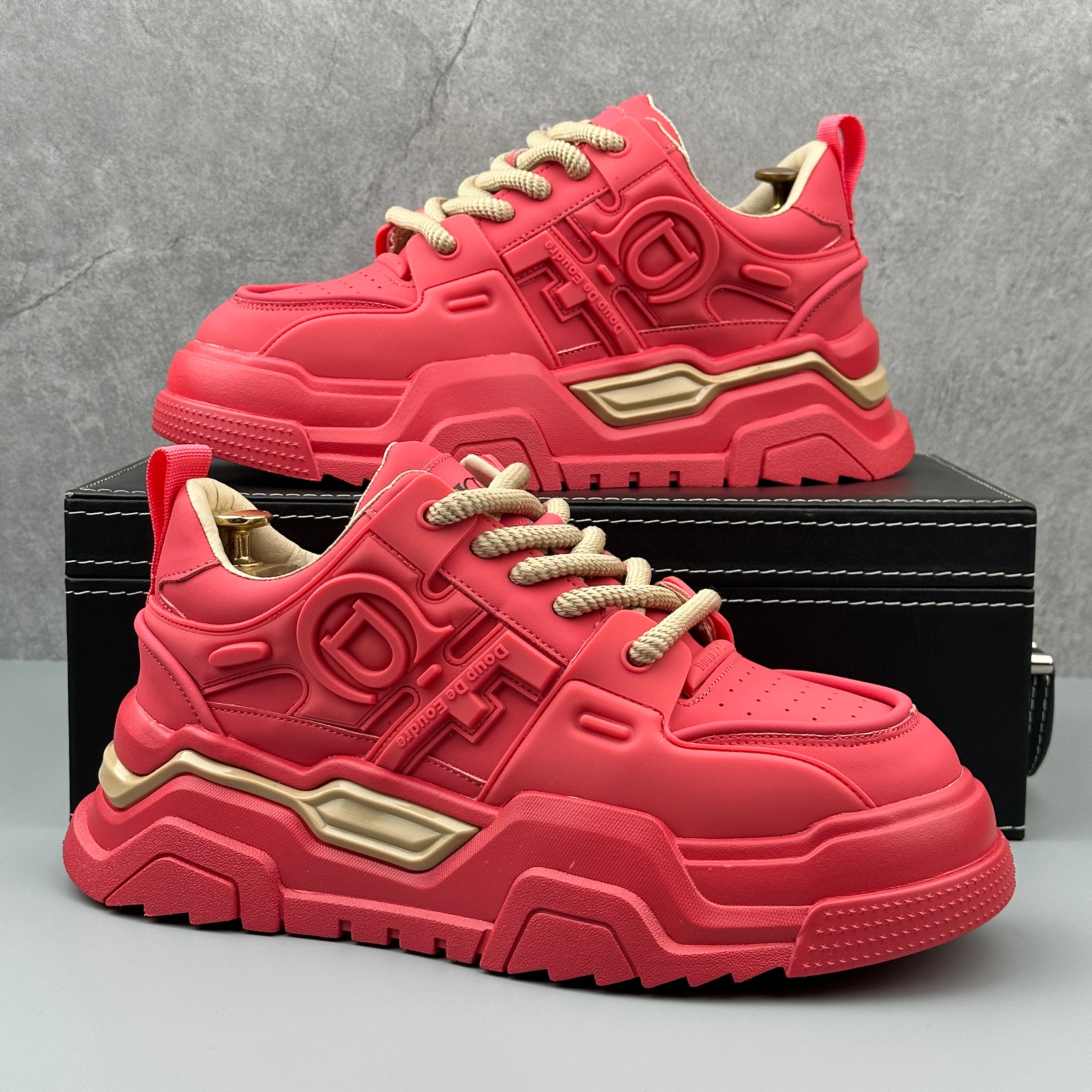 Hybriss Cabuncci StreamLine Angola Red– Youth Trend Sneakers