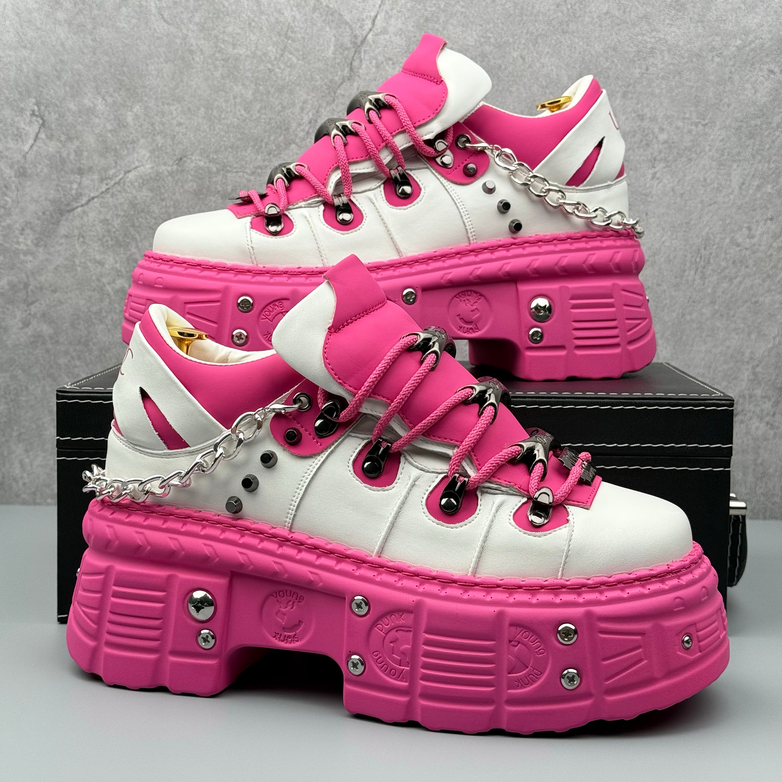 Hybriss PunkMetal Pink– Punk Dad Shoes