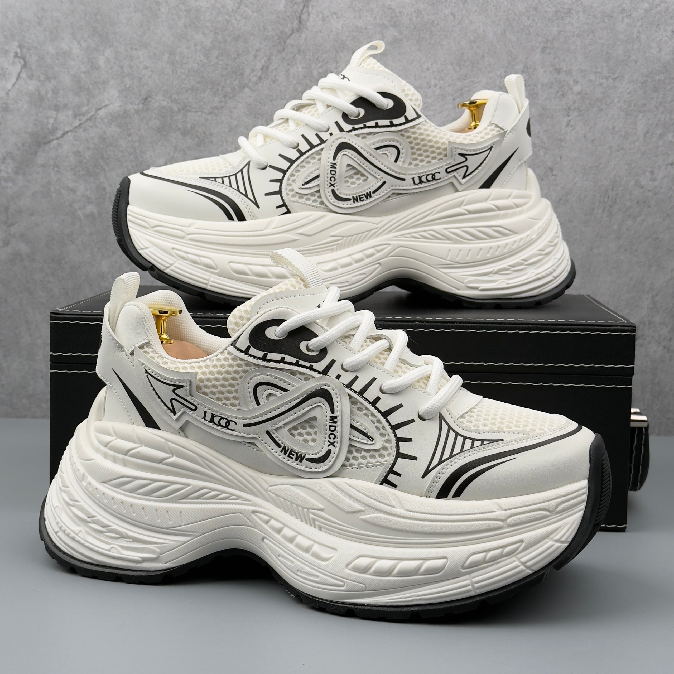 Hybriss UCoc PlainRise White– Youthful Dad Shoes