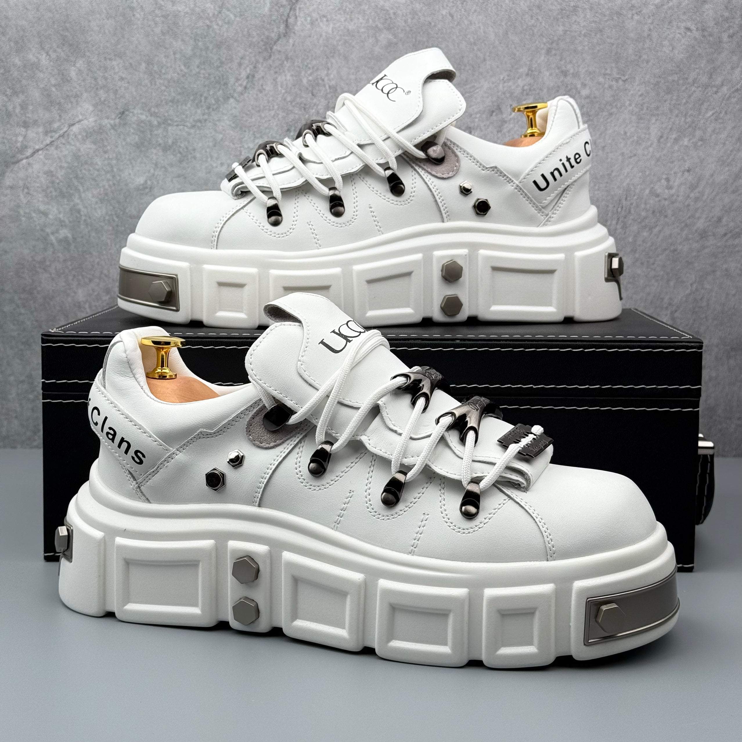 Hybriss Cabuncci PunkWeave White– Punk Sneakers