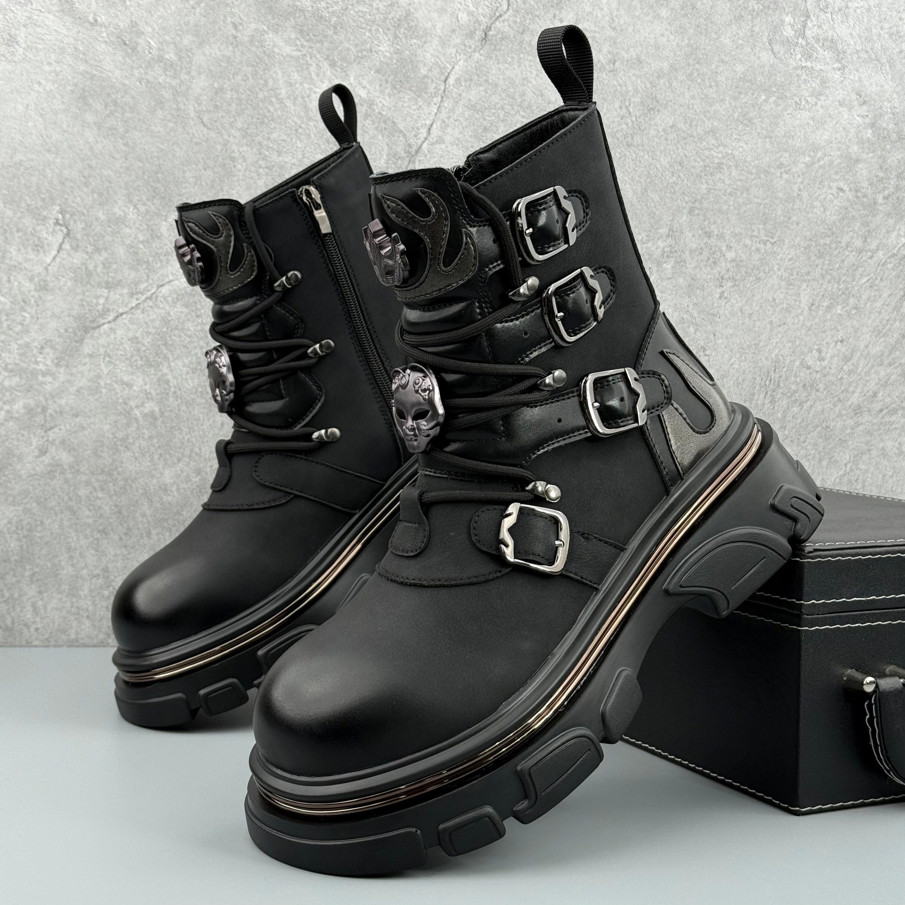 Hybriss Ravager– Punk Martin Boots