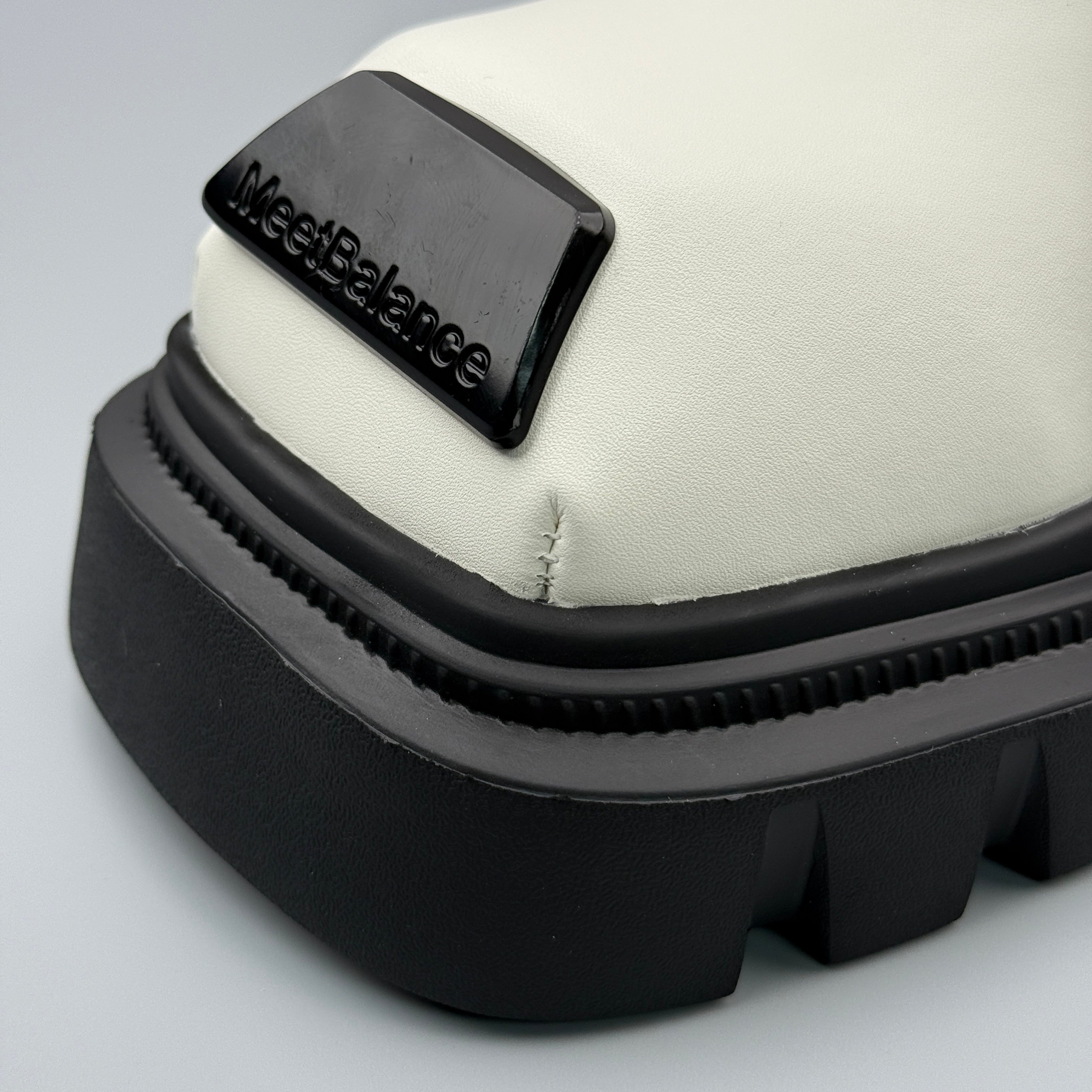 Hybriss Axis White– Casual Leather Shoes