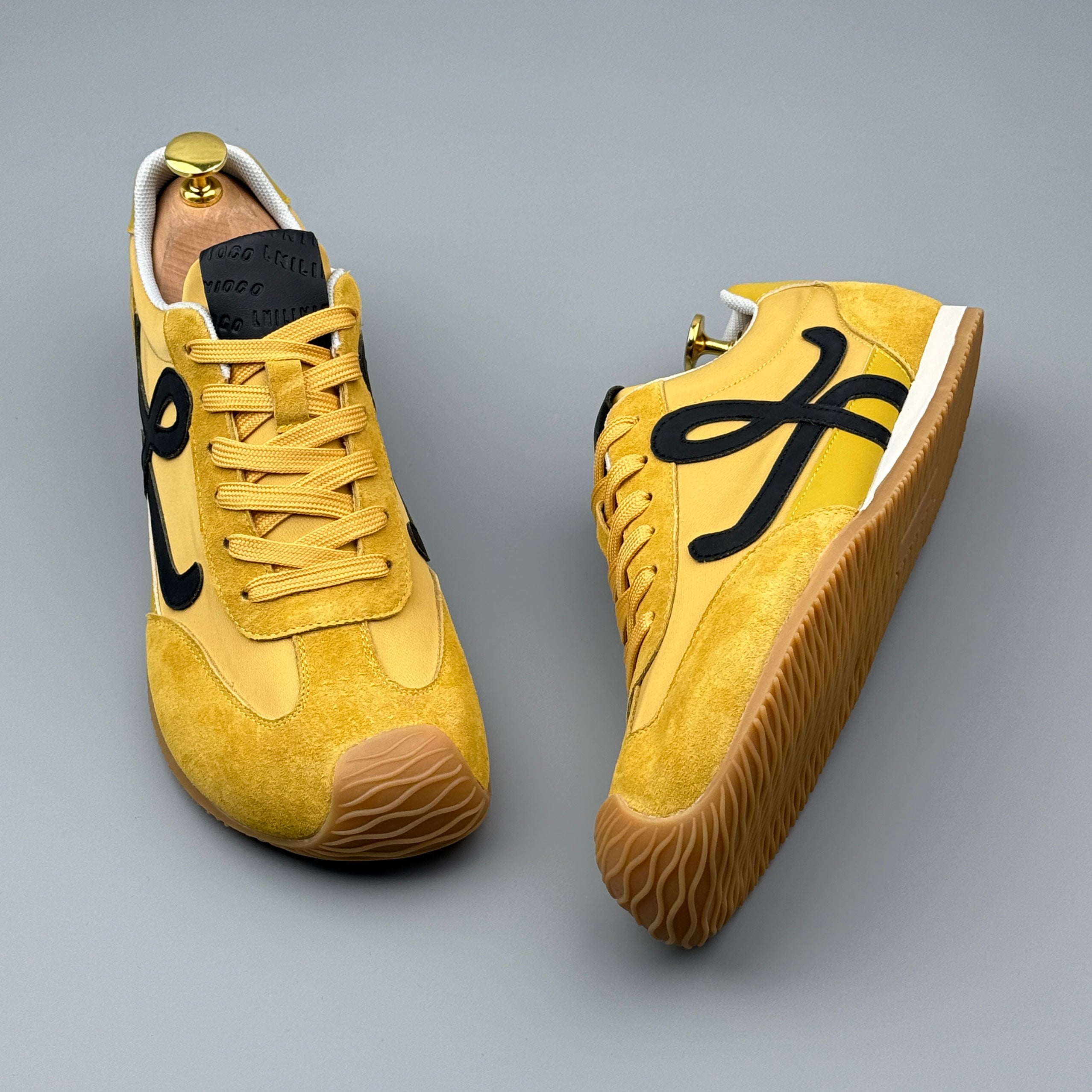 Hybriss LightCore Yellow– Leichte Stoff‑Sneaker