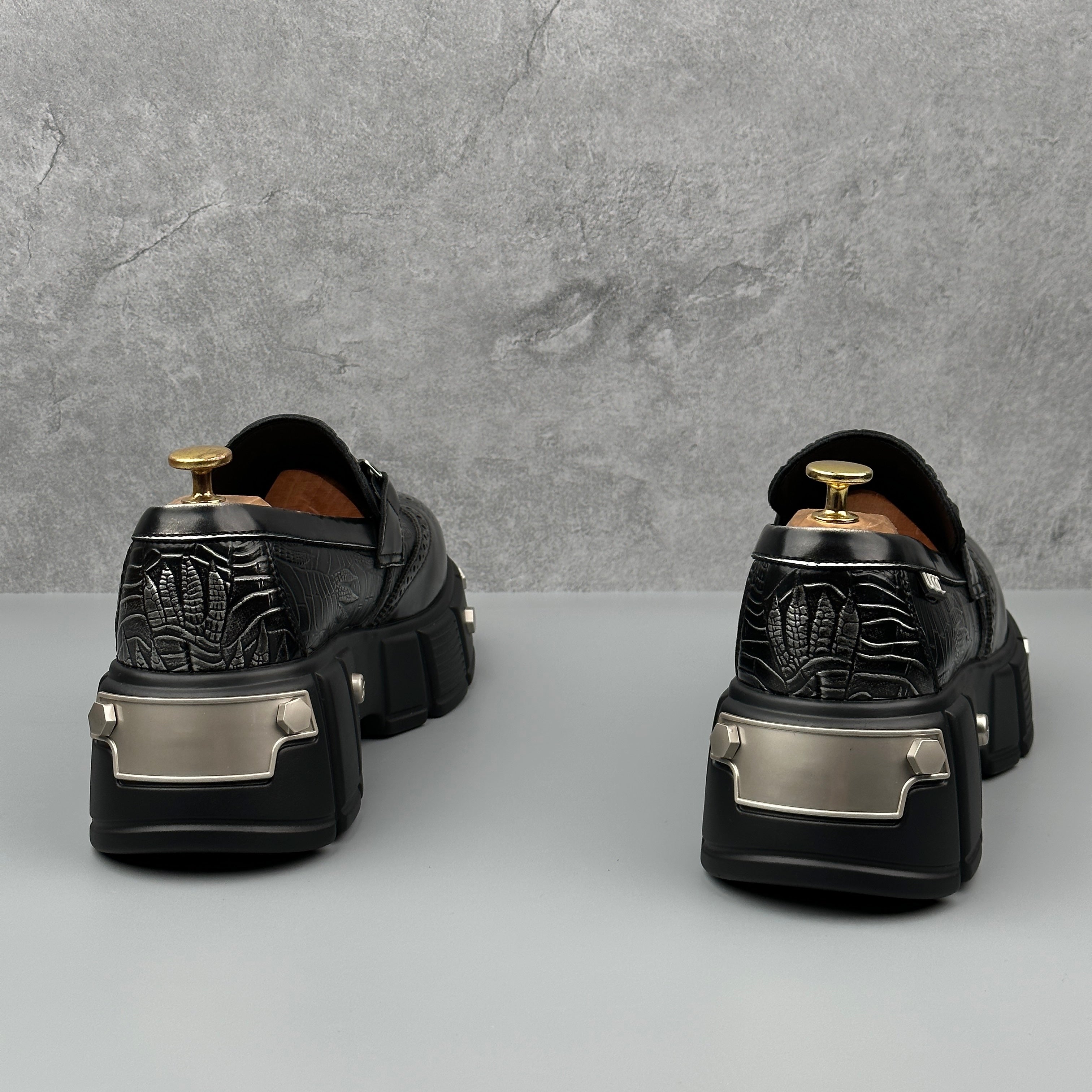 Hybriss Crestmore Bronze Silver– British Casual Leather Shoes