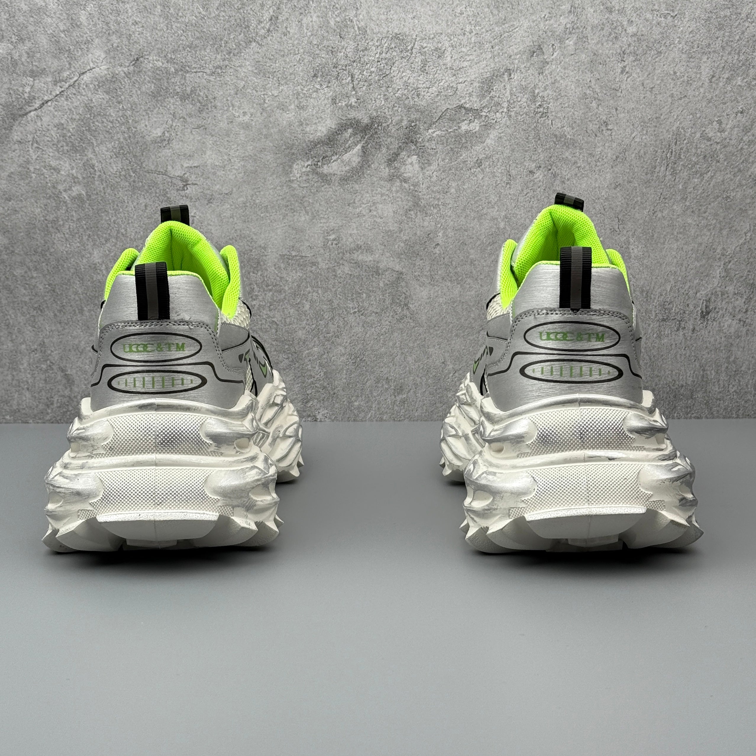 Hybriss ElevateCore Silver Green– Youth Casual Dad Shoes