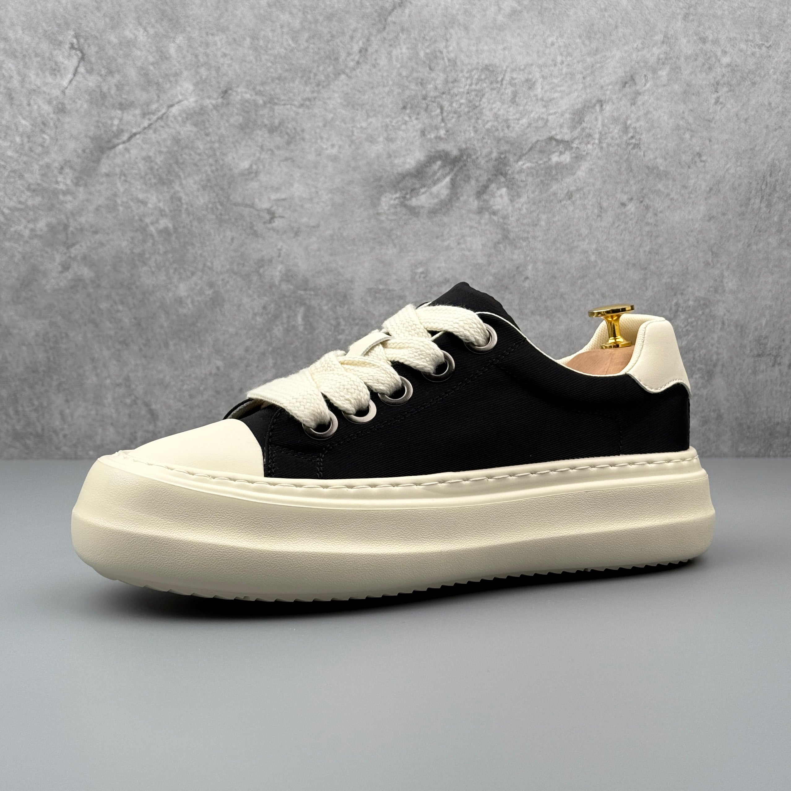 Hybriss LeisureCore Black– Stoff Sommer-Sneakers