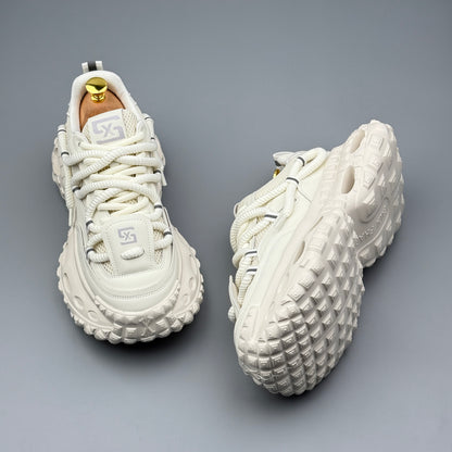 Hybriss Rope-Harness 3D Hollow Chunky Platform Sneaker