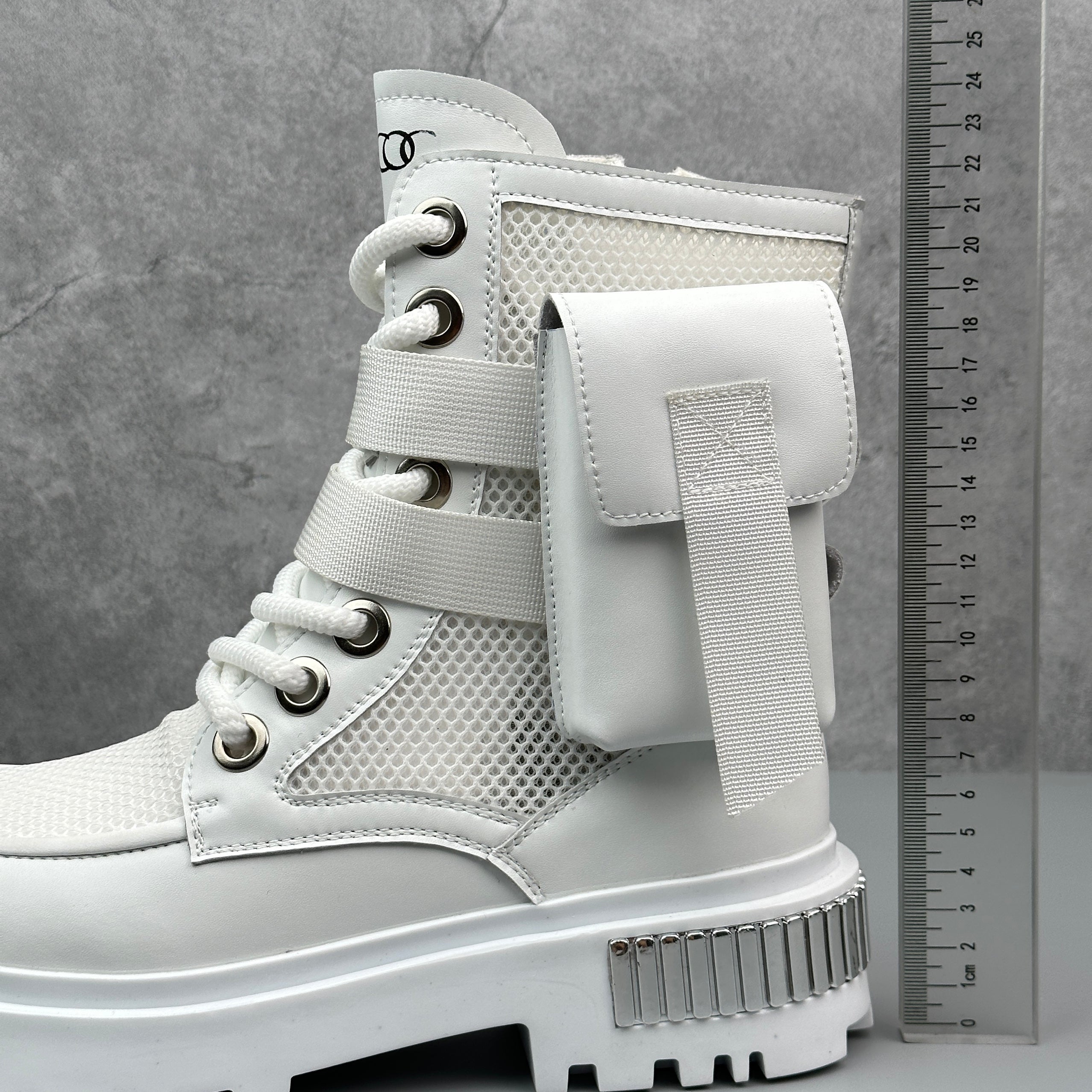 Hybriss Glint– Martin Boots with Shiny Details