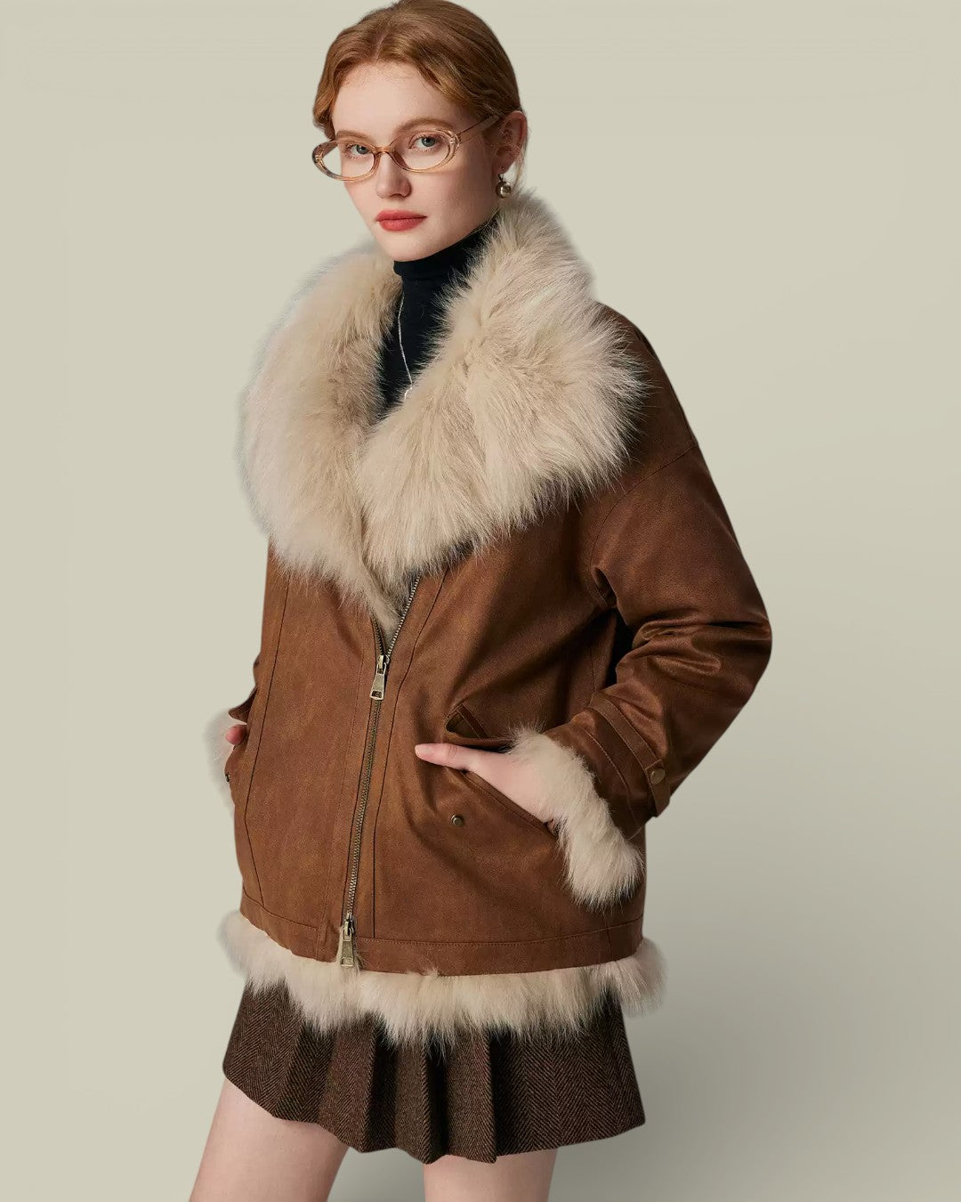 Hybriss "Aethel" Industrial-Luxe Fox Parka