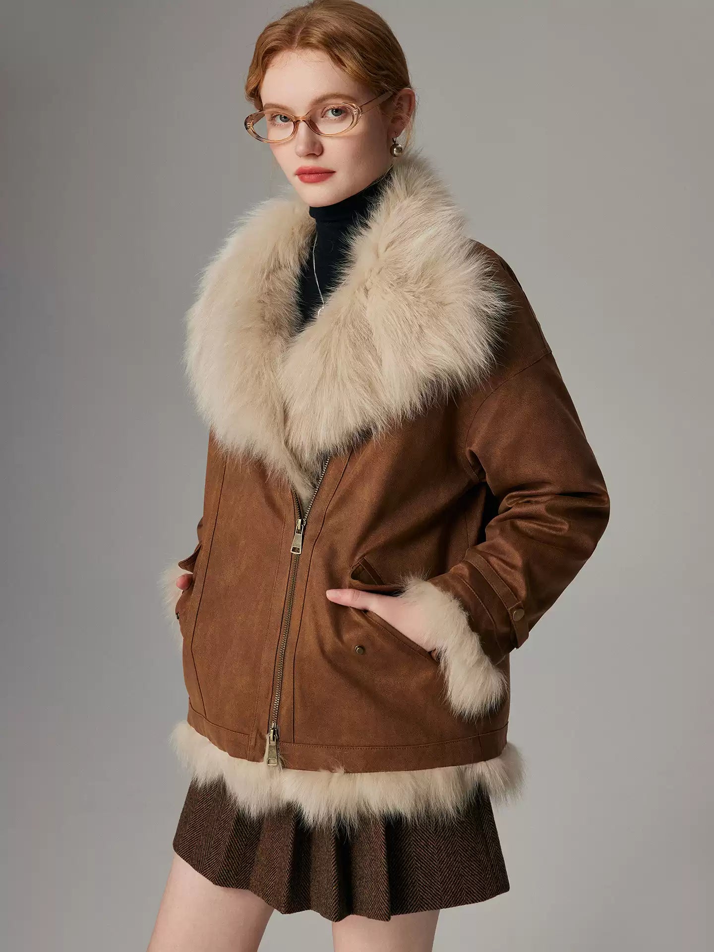 Hybriss "The Sovereign" Masterpiece: Gänsedaune & Full-Trim Pelz | Chocolate