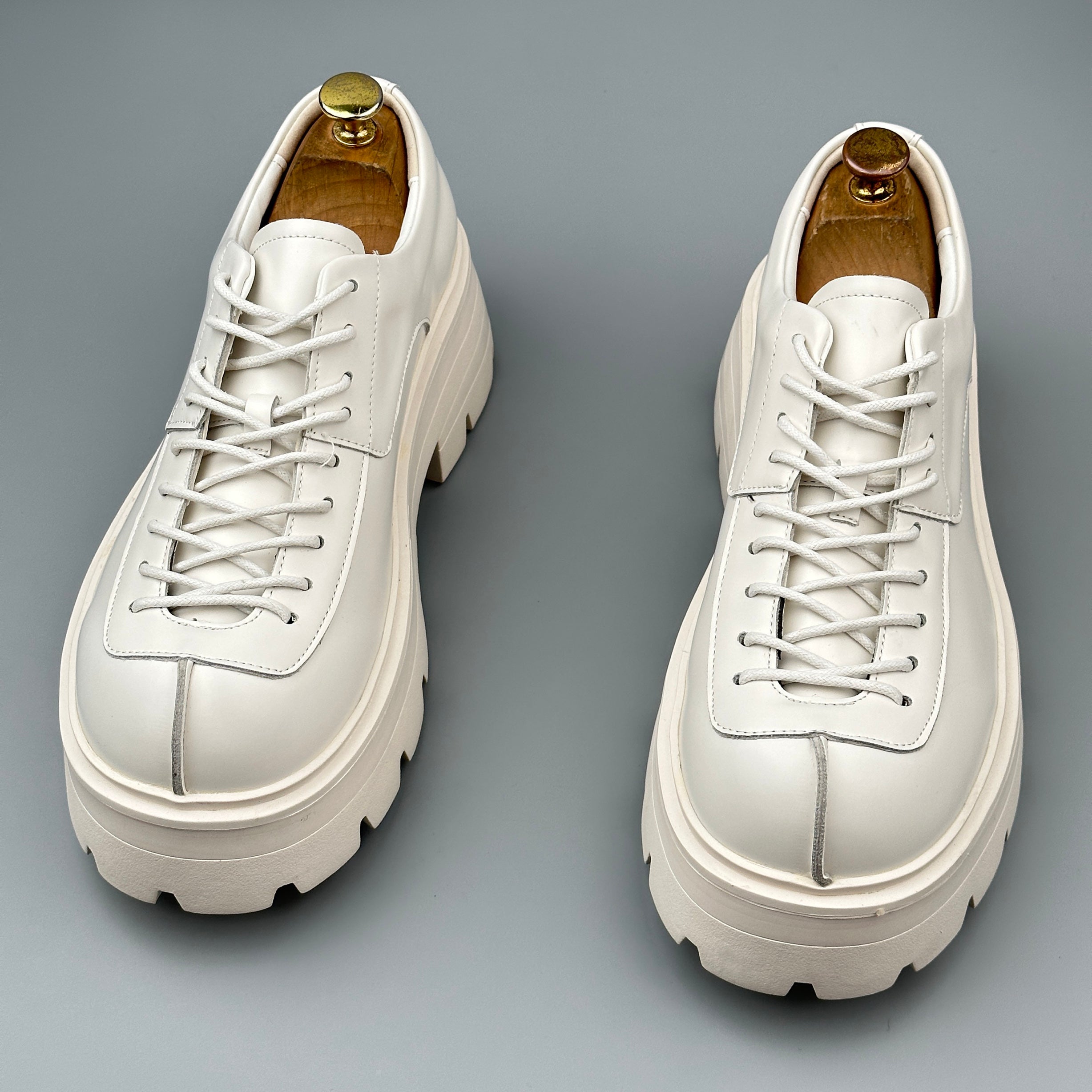 Hybriss Ascend White– Youth Casual Leather Shoes