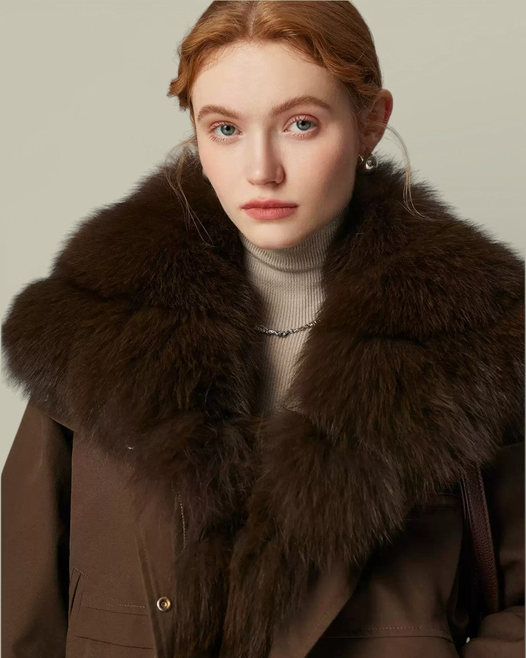 Hybriss "Nyx" Fox-Trimmed Aviator Parka