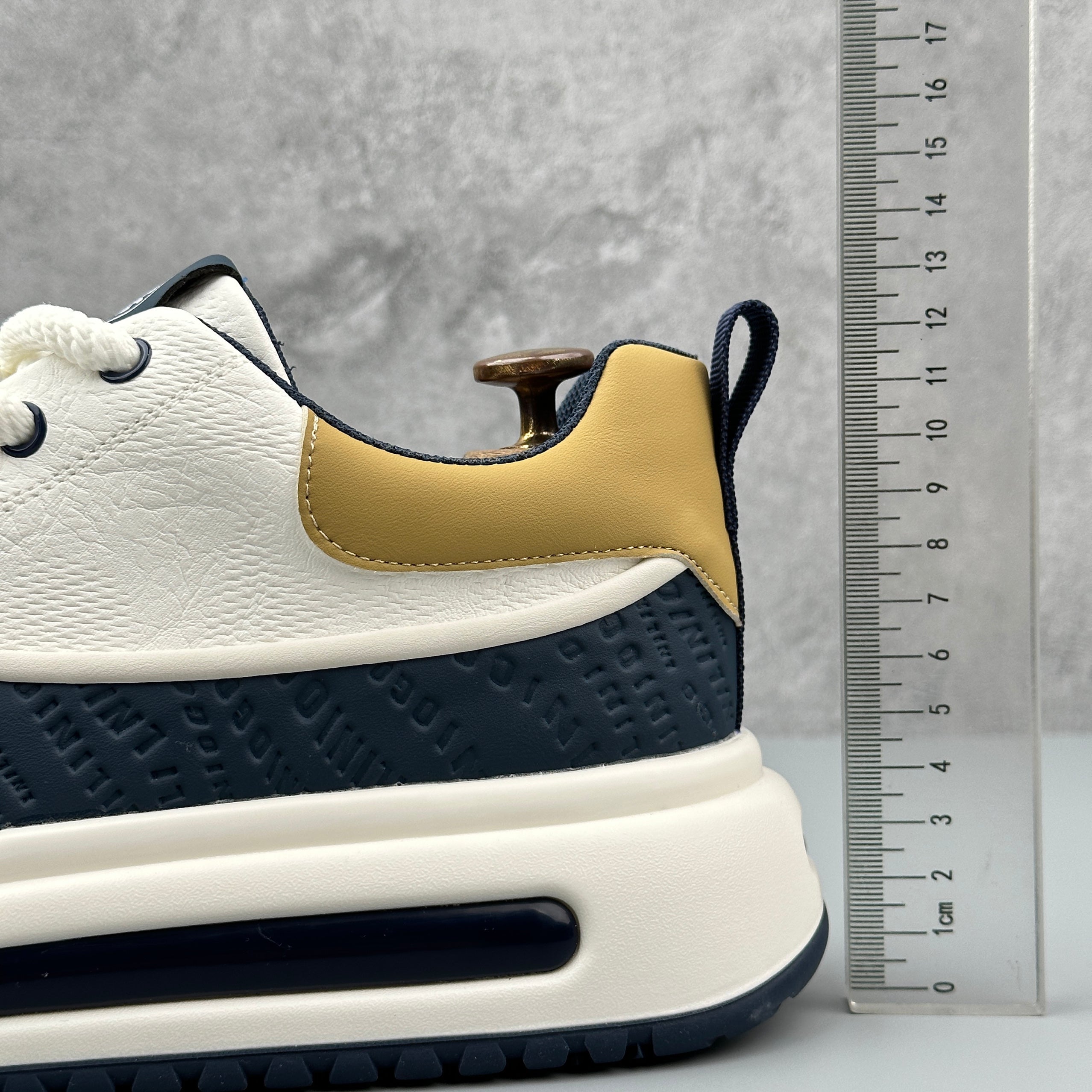 Hybriss LightTrend White Blue– PU & Mikrofaserleder Sneakers