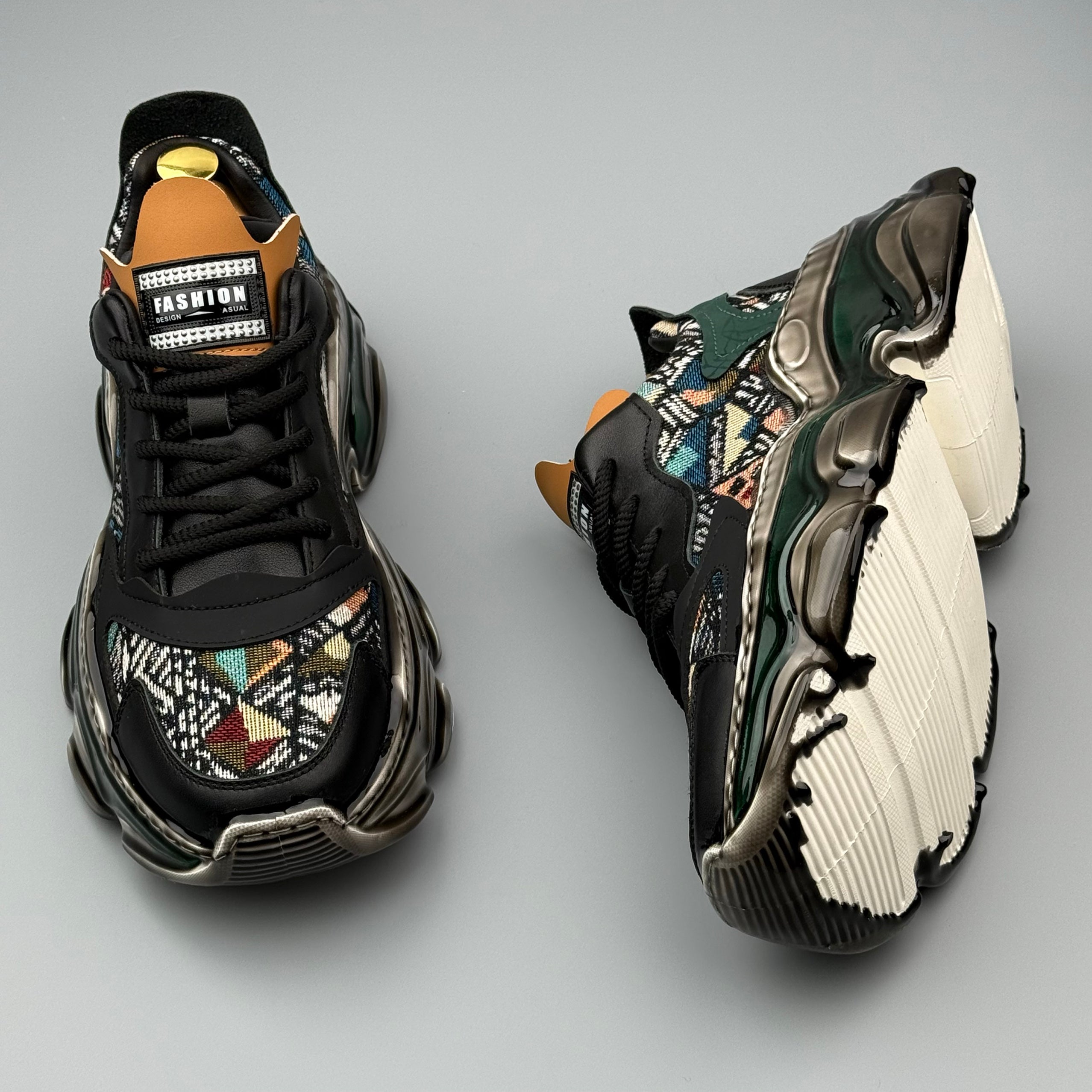 Hybriss SportStitch Black– Youthful Dad Shoes