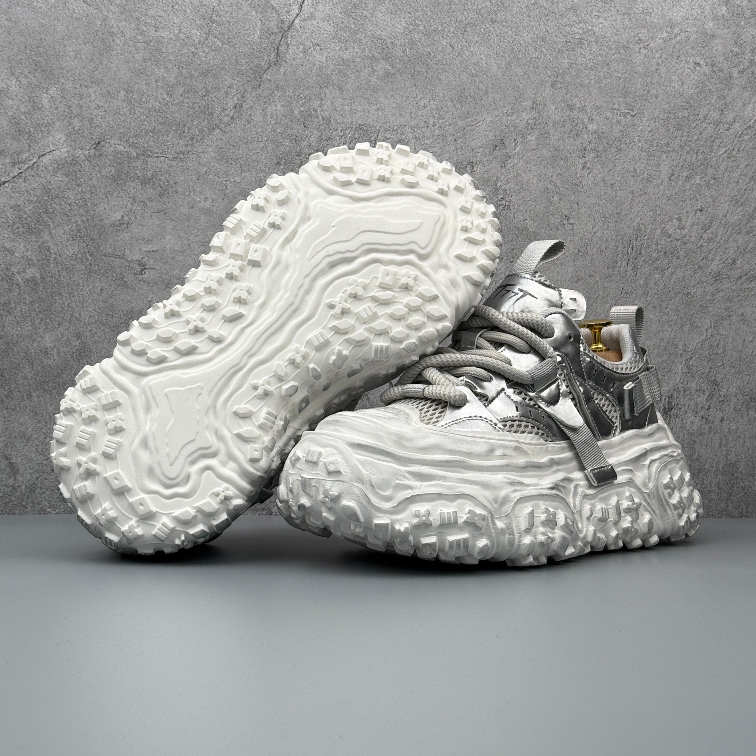 Hybriss DailyPlain Gray– Retro Dad Shoes