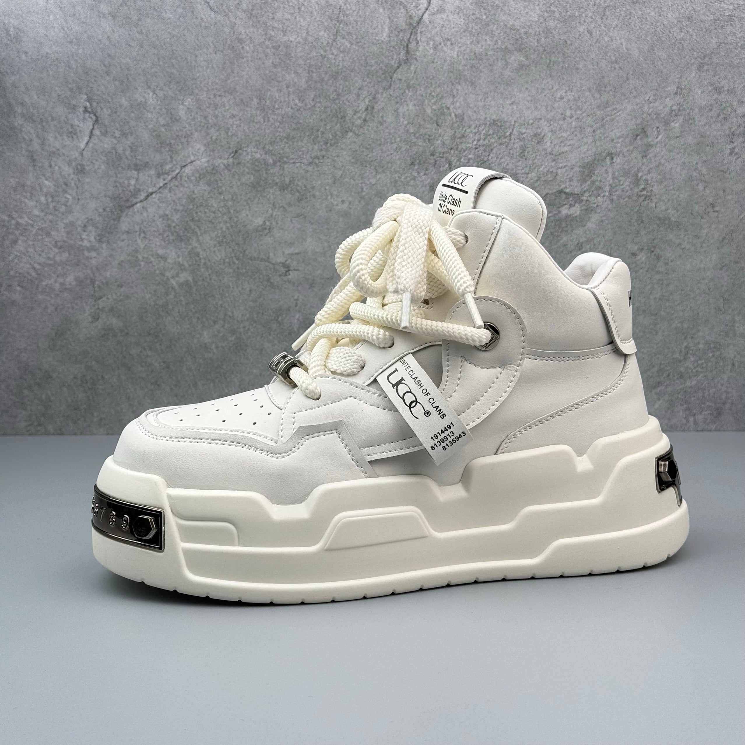 Hybriss PigskinCore White– Mikrofaserleder White Shoes