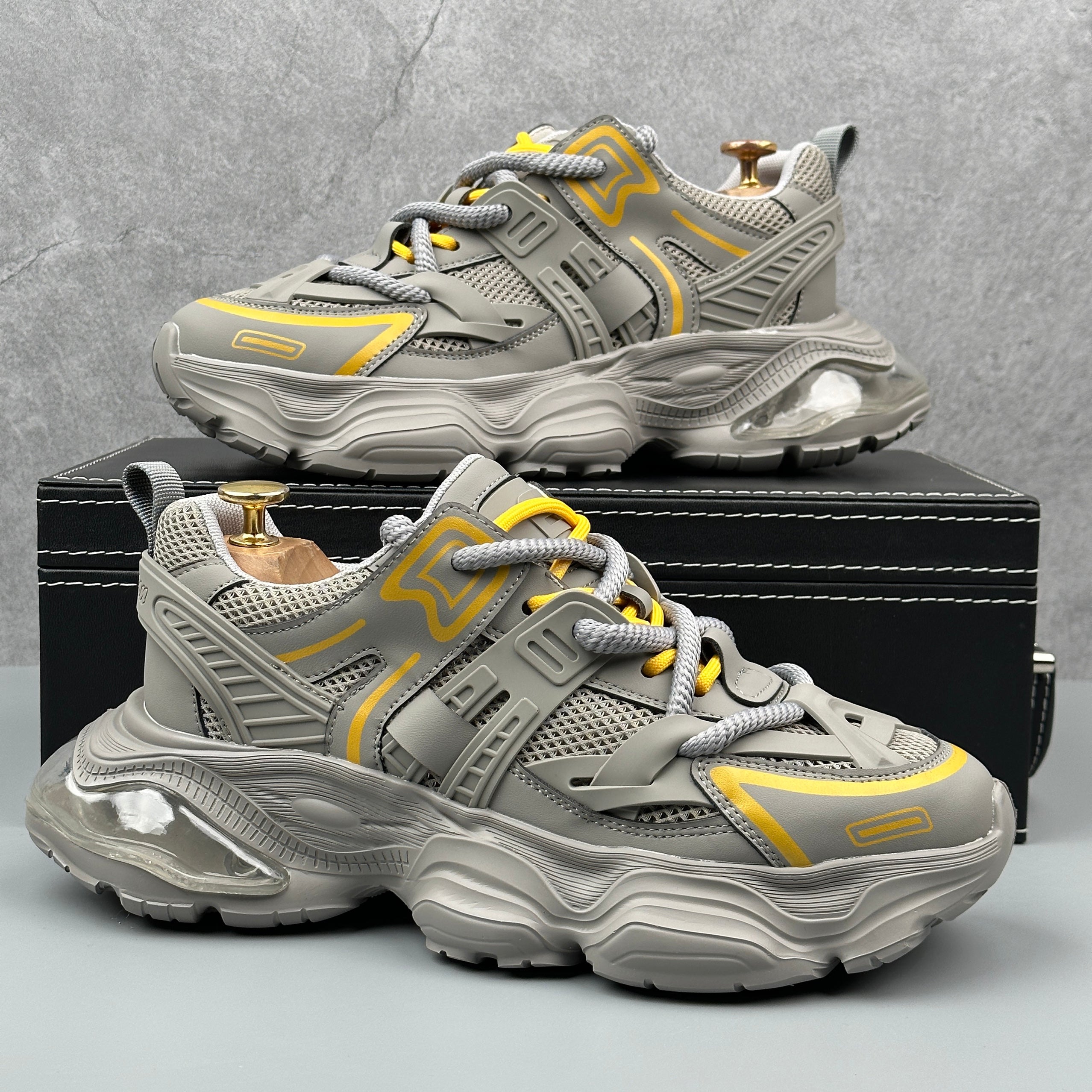 Hybriss DailyStitchFlex Gray– Casual Dad Shoes