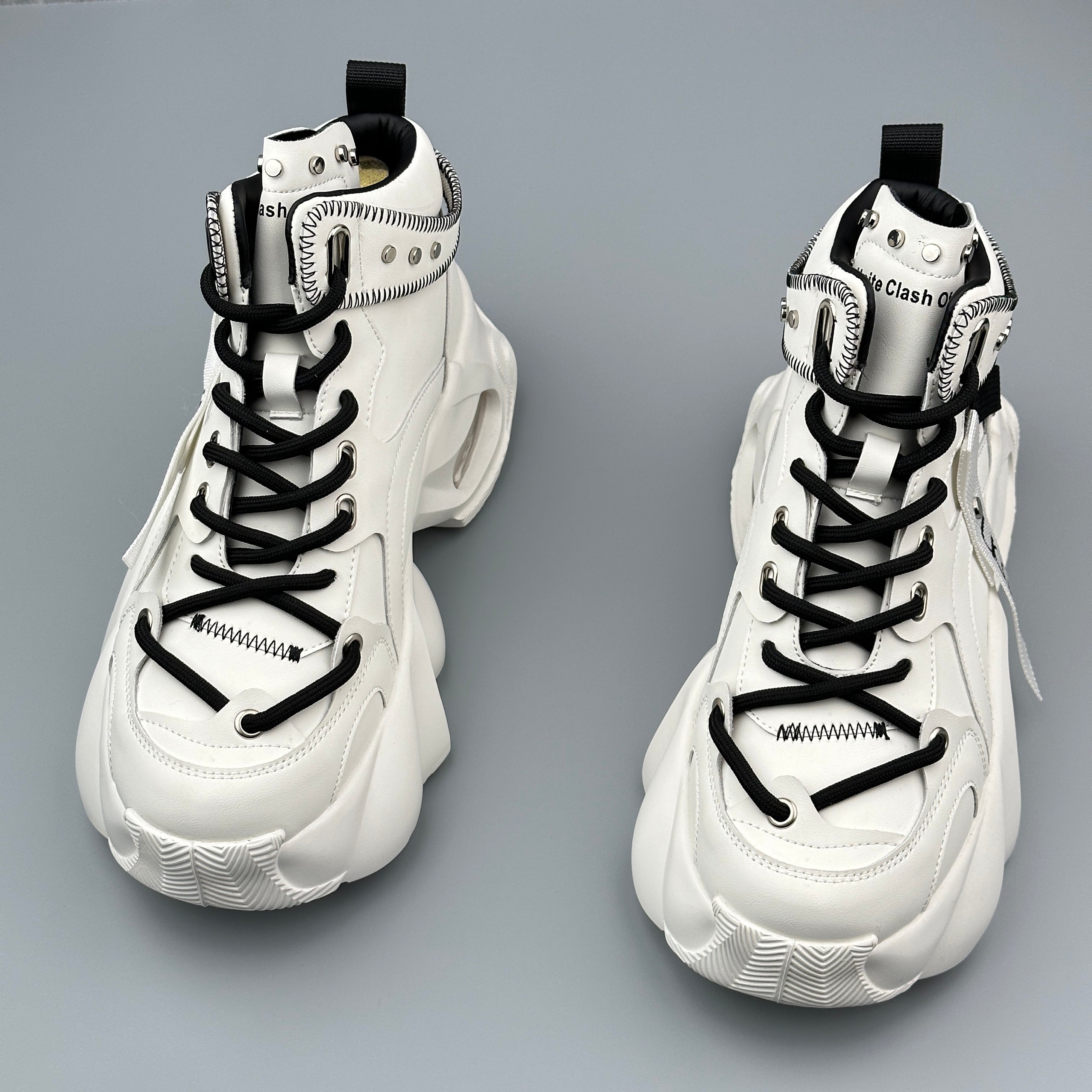 Hybriss WeaveTrend White– High-Top Work Shoes