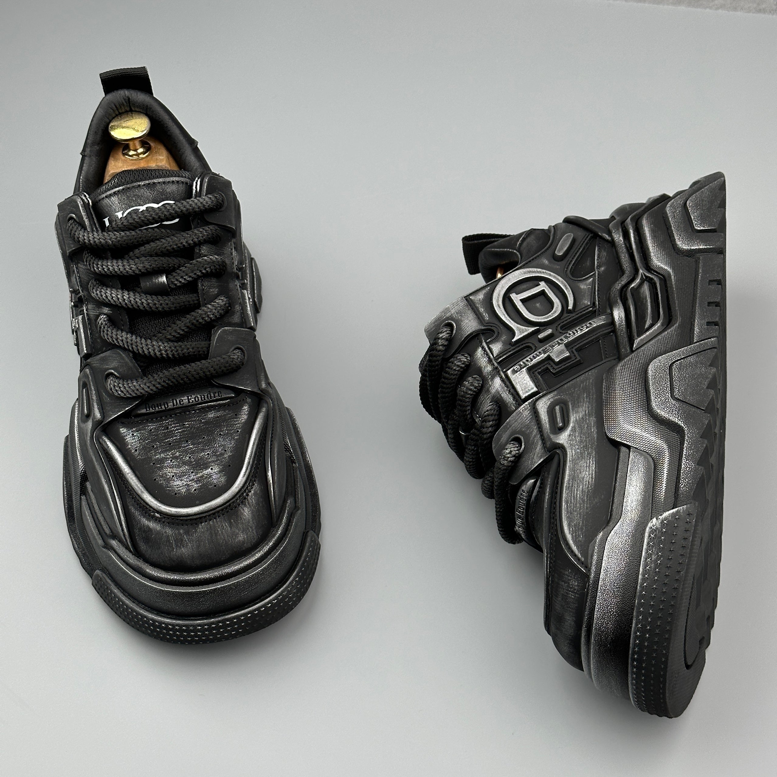 Hybriss Cabuncci StreamLine Black– Youth Trend Sneakers