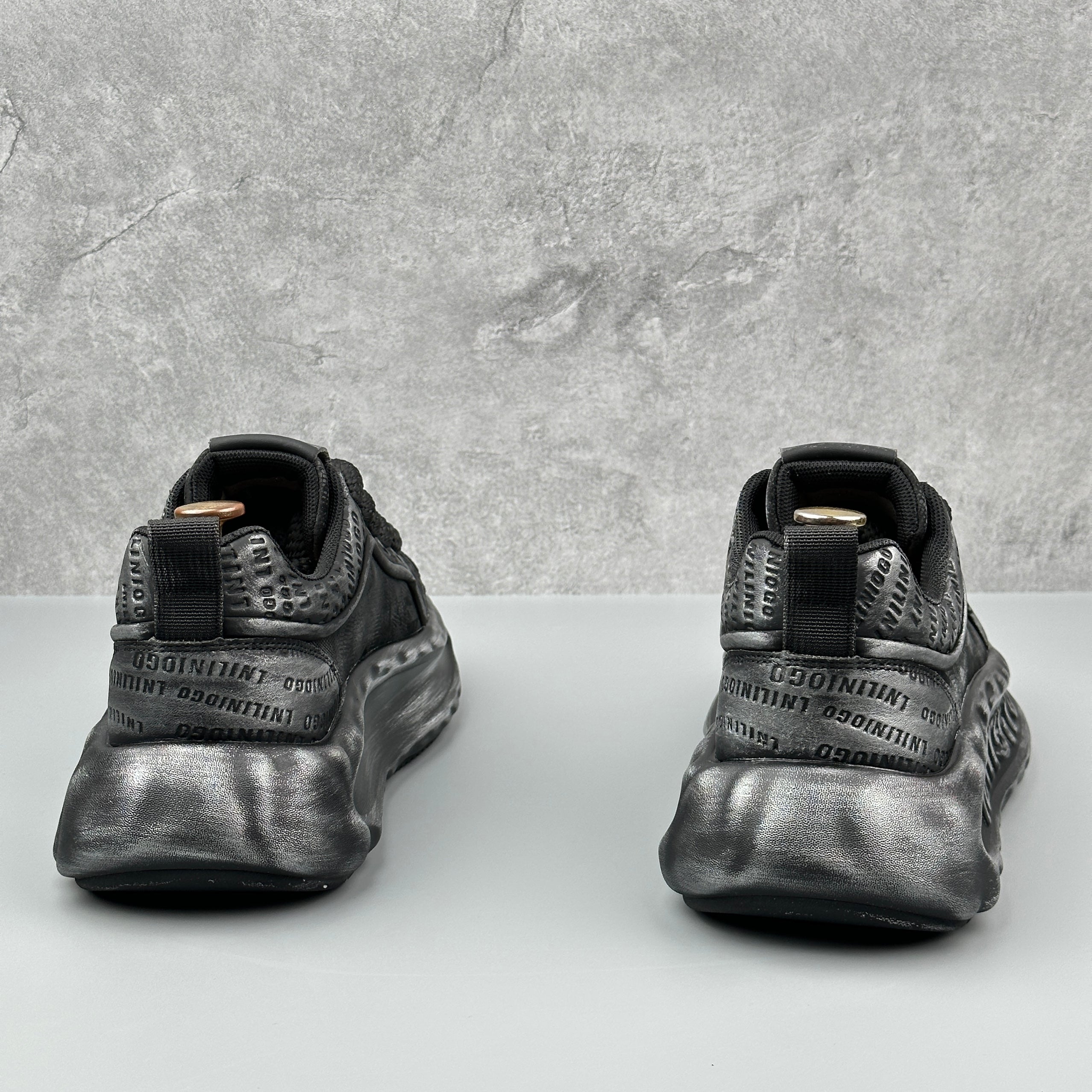 Hybriss RetroBreath Black– Youth Sports Casual Shoes