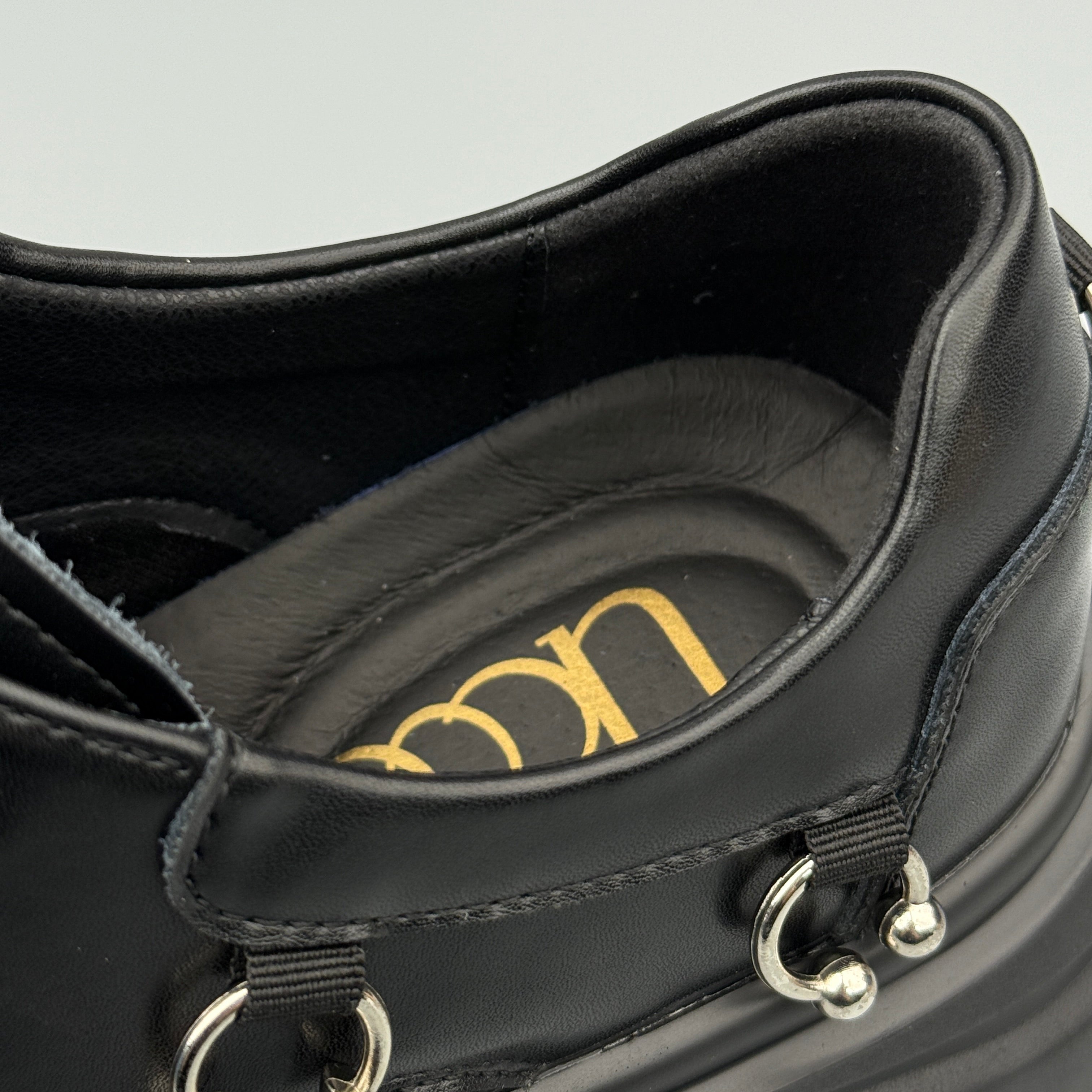 Hybriss Alloy Black– Youth Casual Leather Shoes